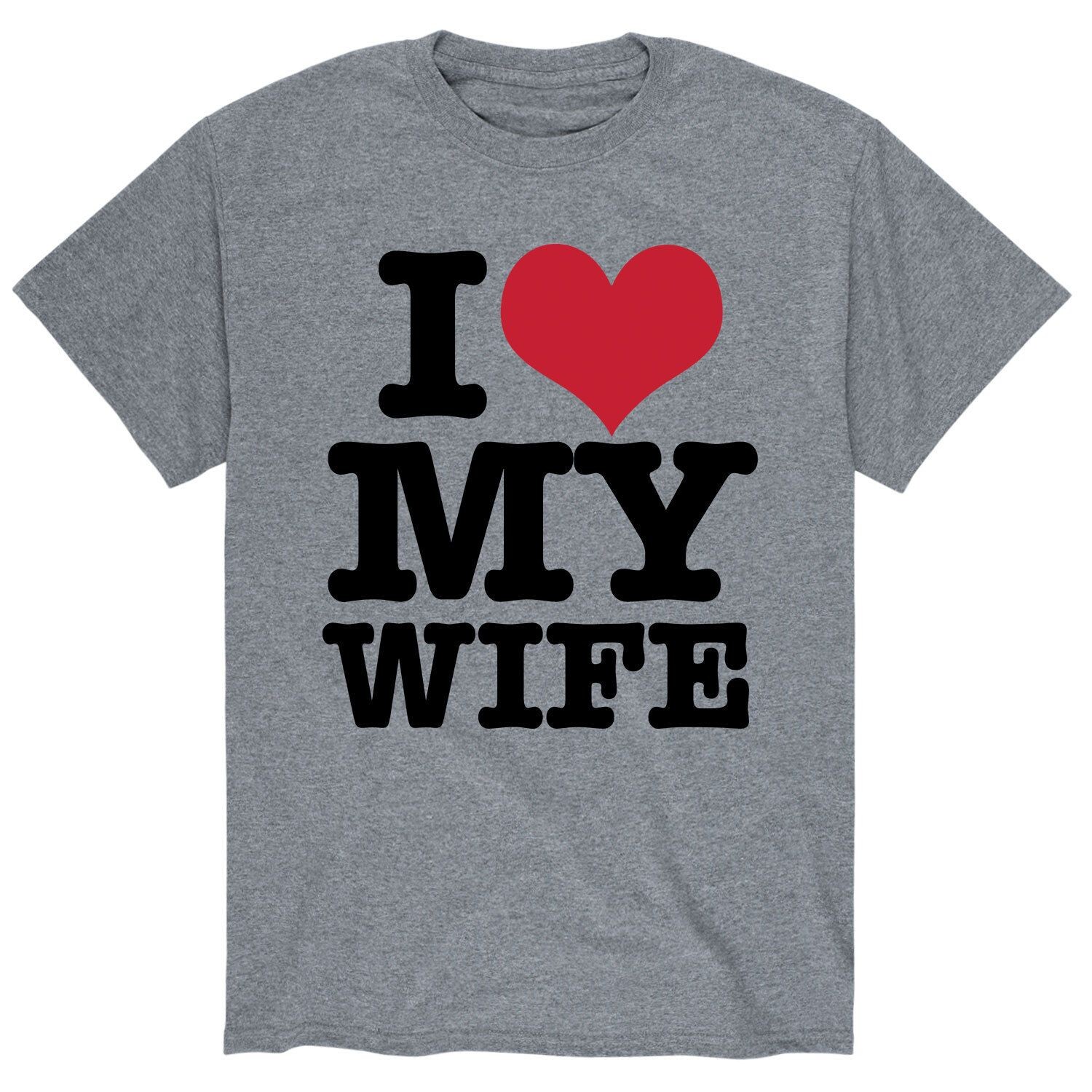 

Мужская футболка I Heart My Wife Licensed Character