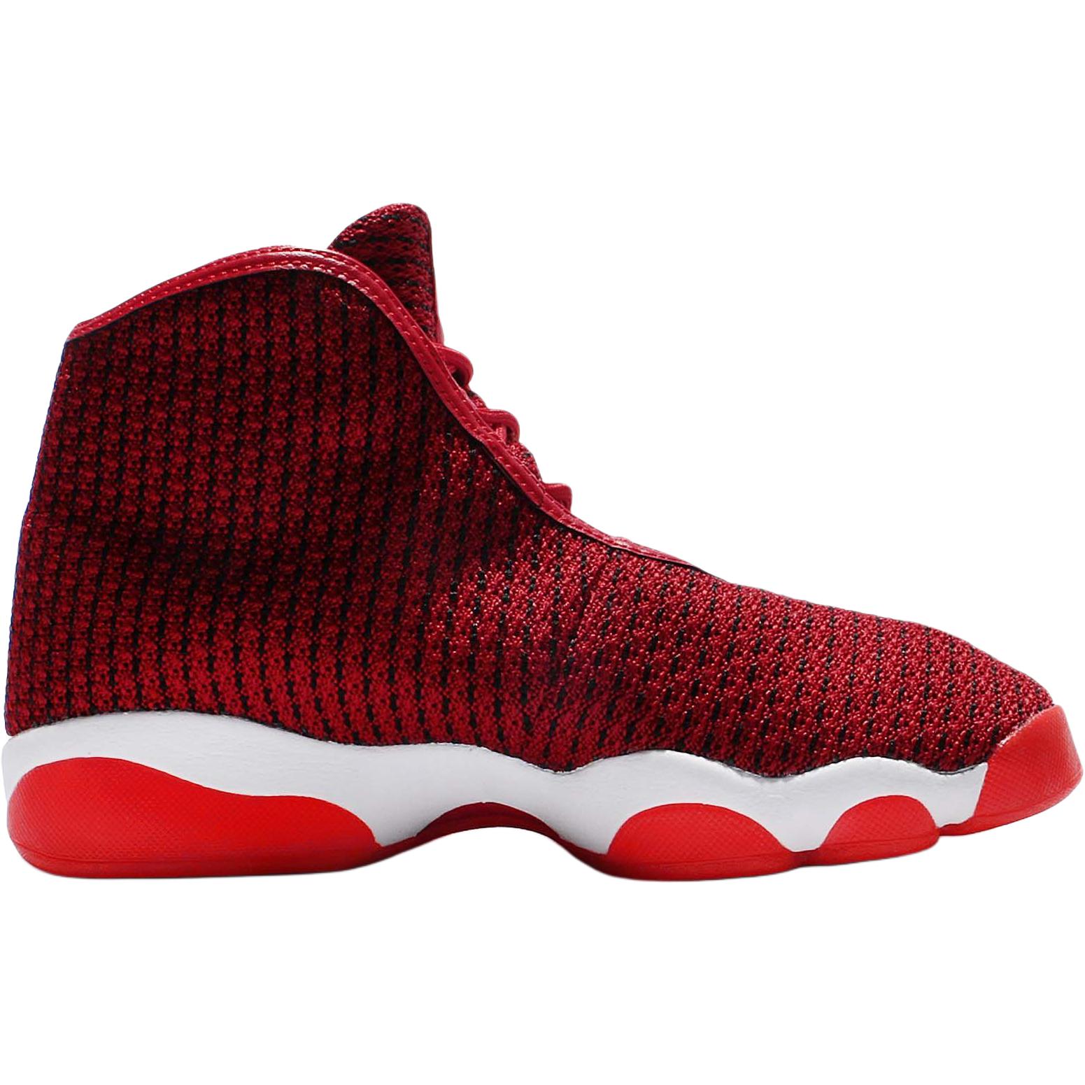 Jordan Horizon Slip Resistant Abrasion Resistant высокие детские баскетбольные кроссовки Red для подростков — фото 3