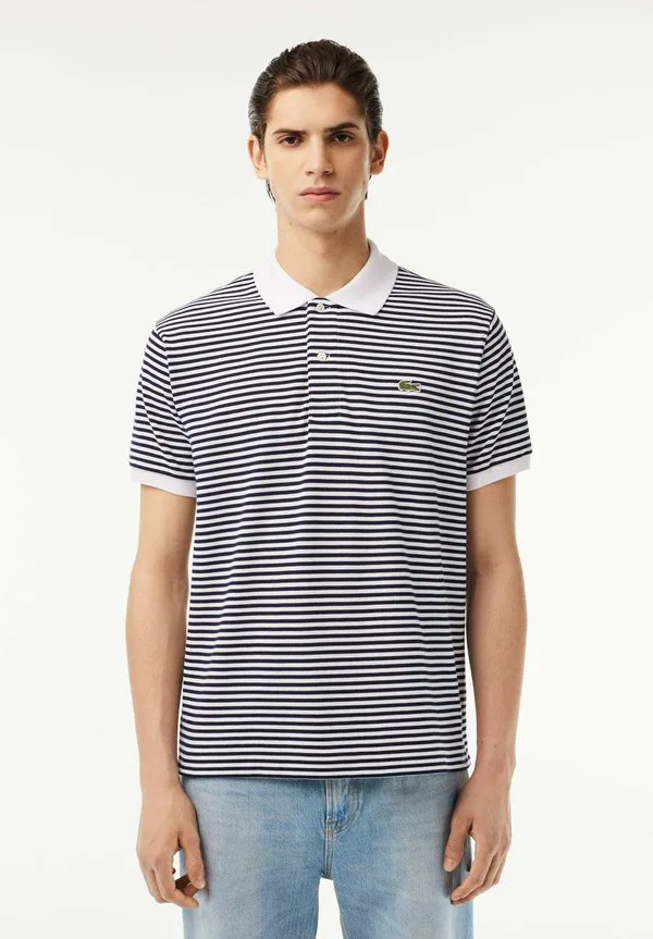 Рубашка поло mc Lacoste, Blanc Bleu Marine522