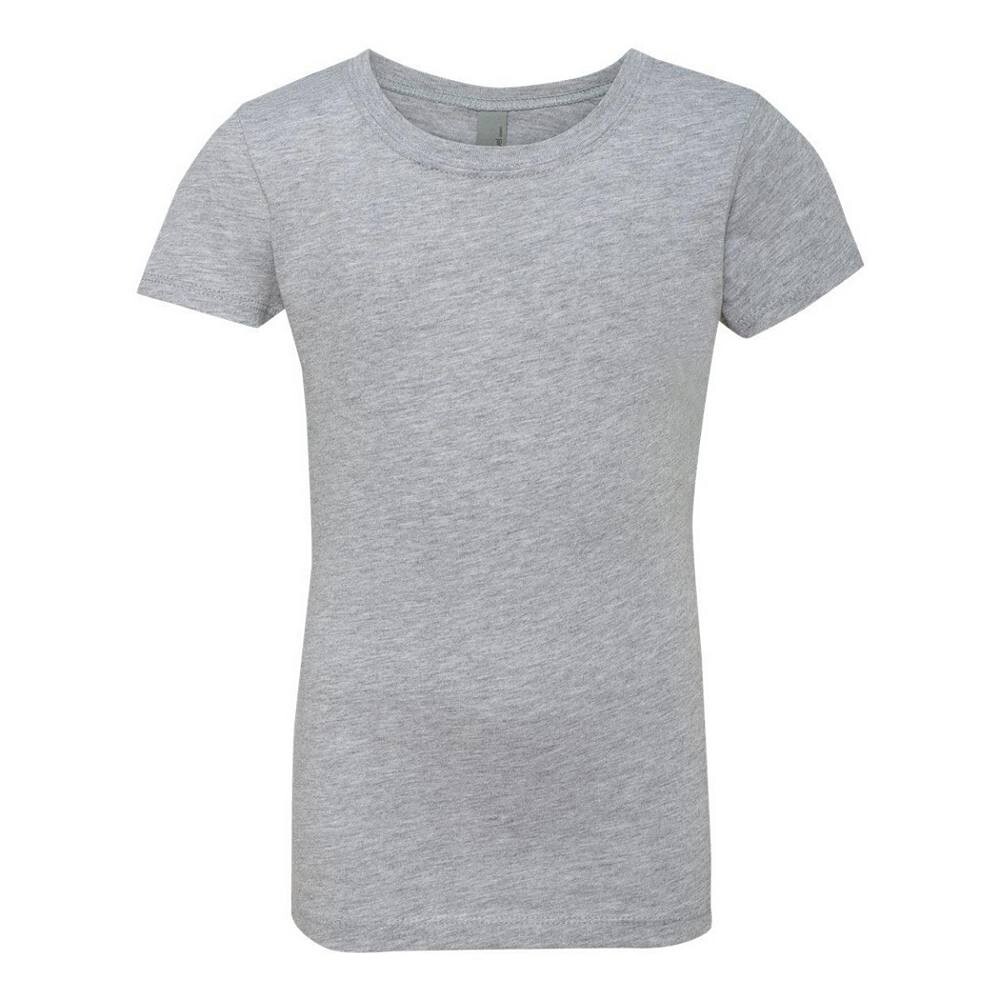 

Хлопковая футболка принцессы для девочек Next Level, цвет Heather Grey