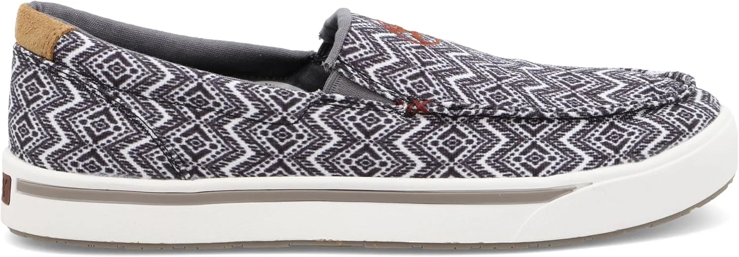 Мужские туфли Twisted X Hooey Slip On, Black White — фото 4