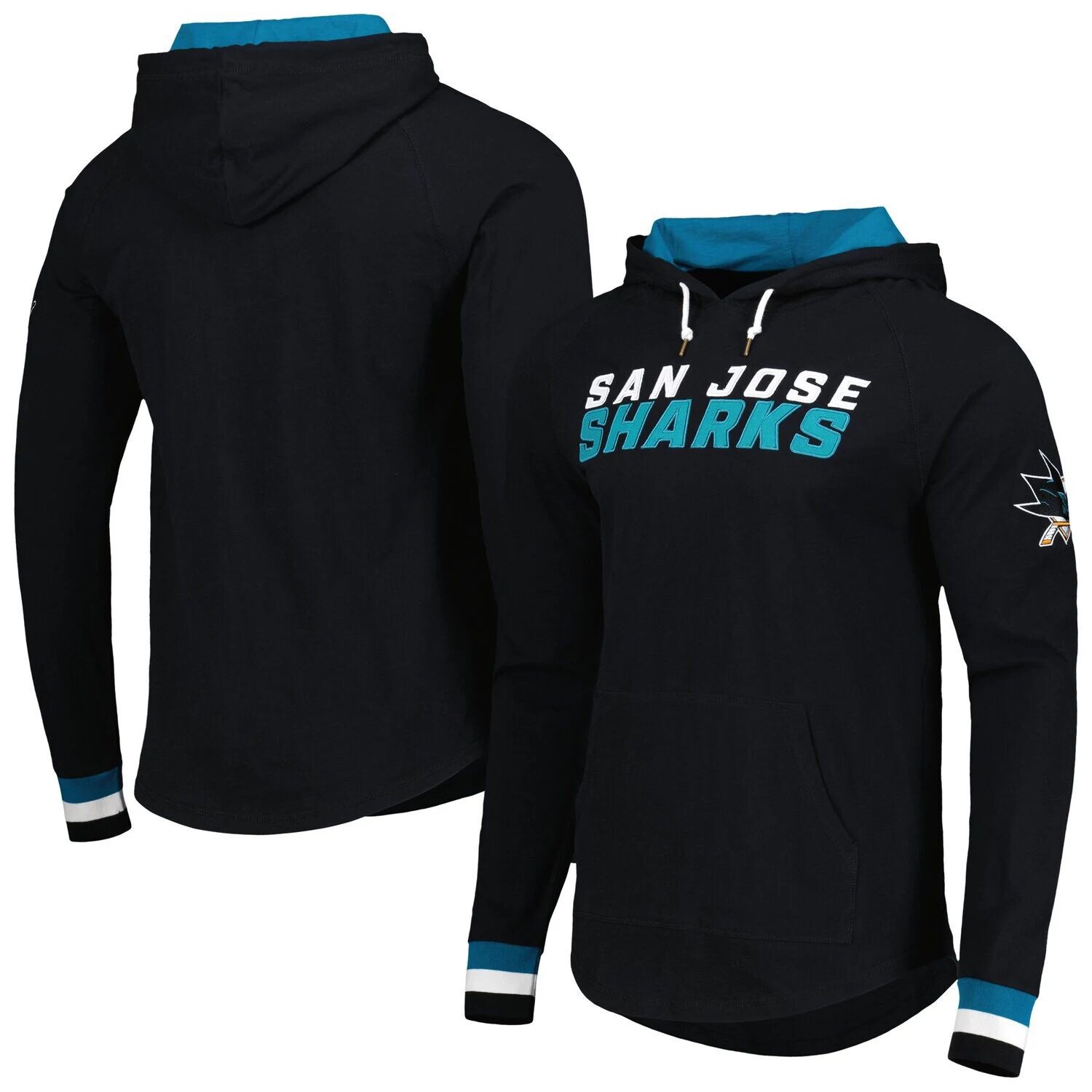 

Мужская черная футболка с капюшоном и длинными рукавами Mitchell & Ness San Jose Sharks Legendary Slub, Черный, Мужская черная футболка с капюшоном и длинными рукавами Mitchell & Ness San Jose Sharks Legendary Slub