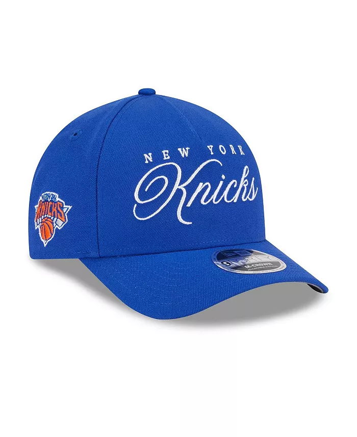 

Мужская синяя регулируемая кепка New York Knicks 2025 NBA Draft M-Crown A-Frame 9FORTY New Era