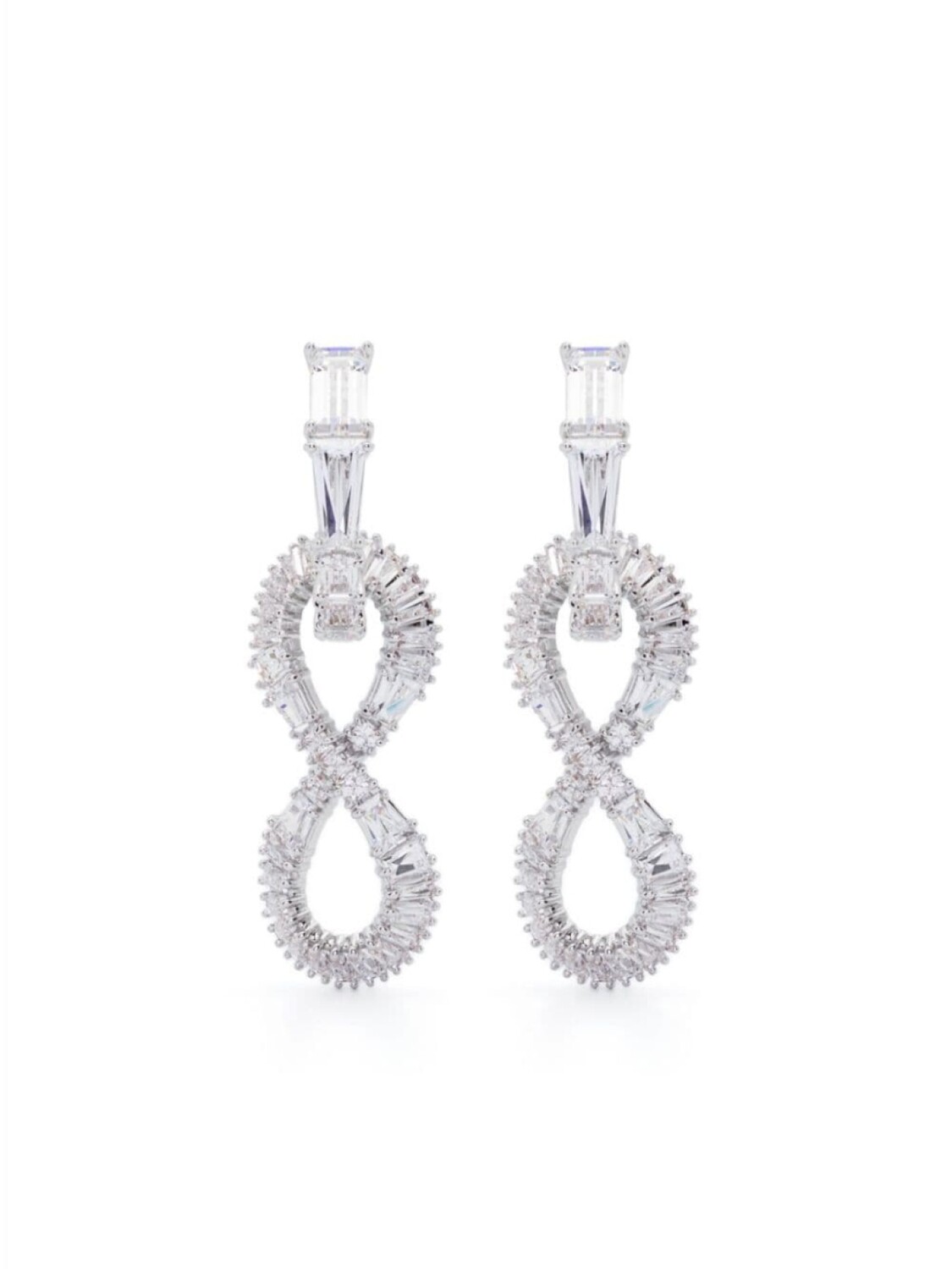 

Серьги-подвески Hyperbola Swarovski, серебряный