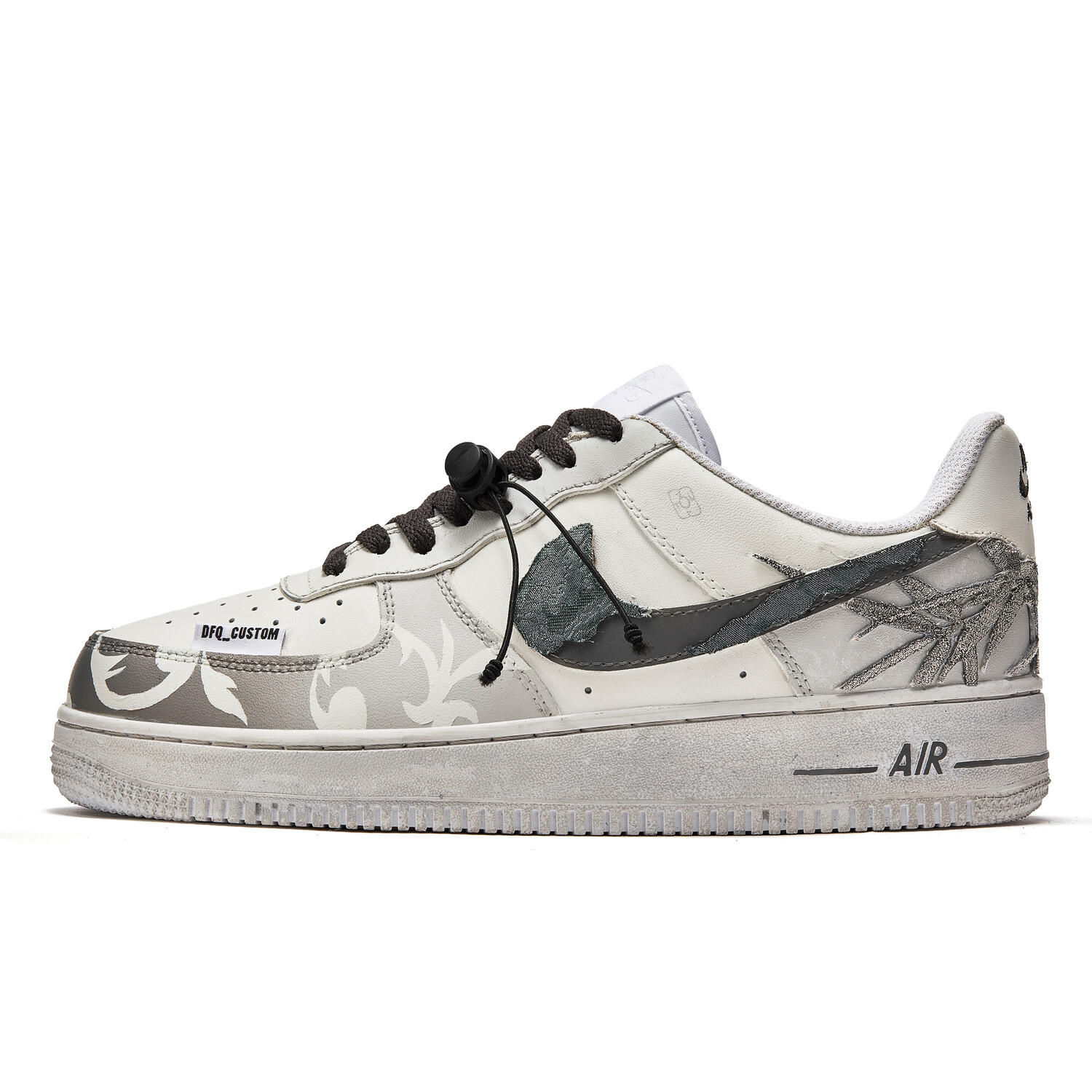 

Кроссовки Nike Air Force 1 Skateboarding Shoes Women's Low-top Gray, серый