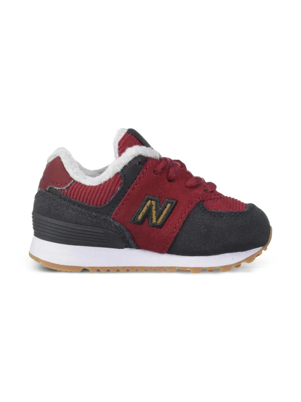 Вельветовые кроссовки New Balance 574 New Balance Kids, красный — фото 2