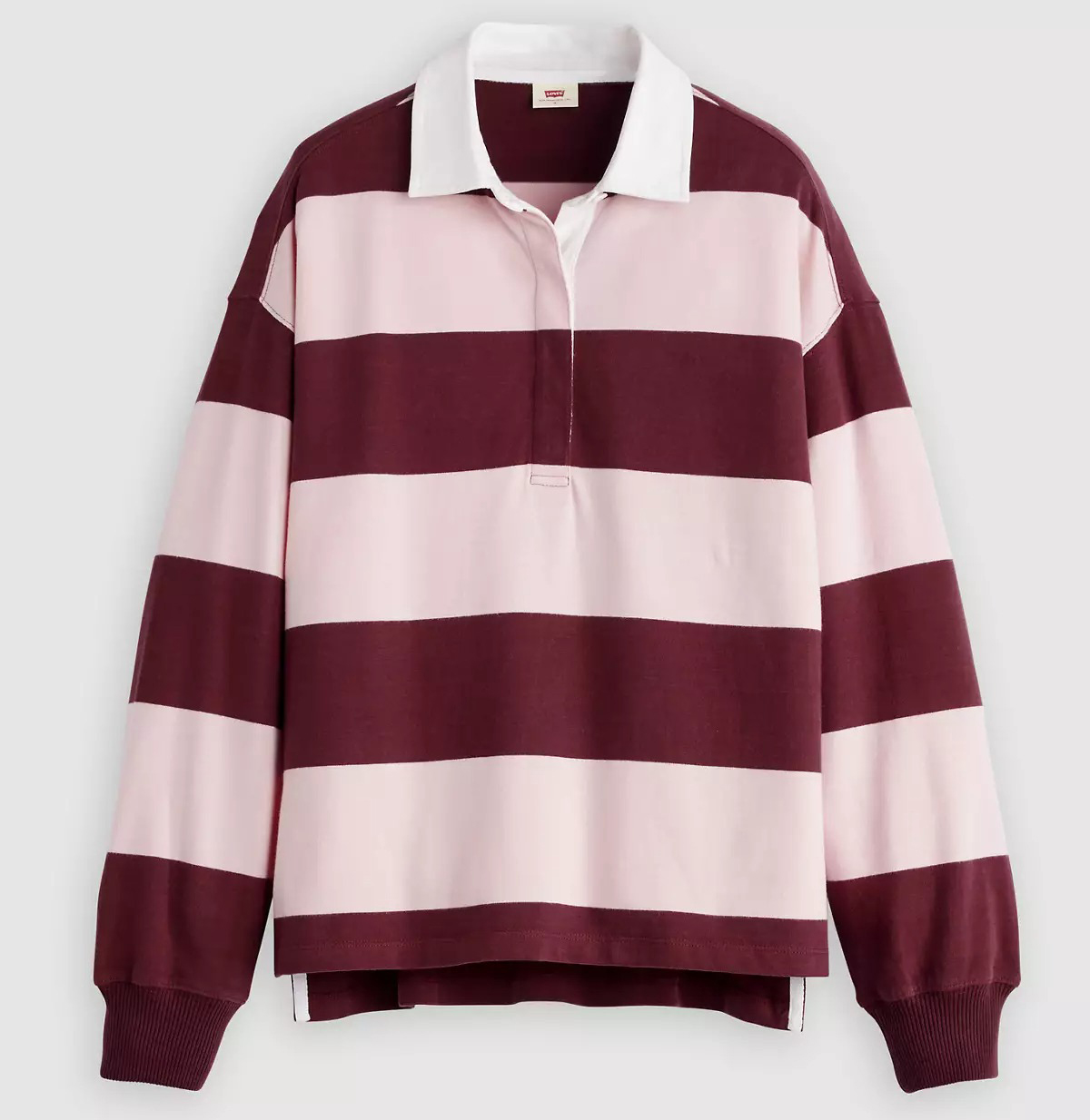 

Лонгслив Levi's Premium Reenie Rugby, розовый/коралловый