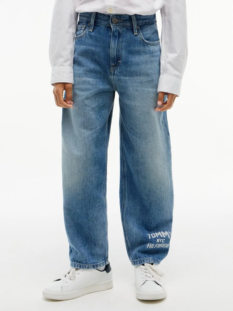 Джинсы TOMMY HILFIGER Barrel Jeans синего цвета — фото 2