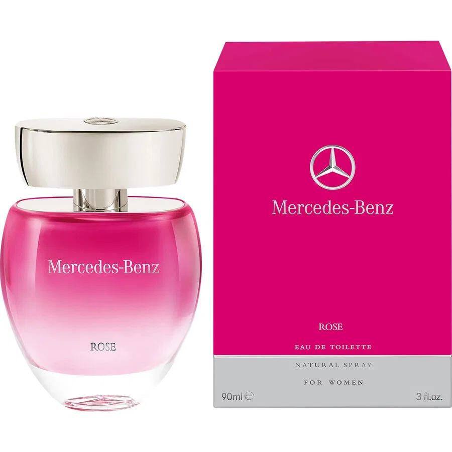 Женская туалетная вода фруктовая цветочная 90 мл Mercedes-Benz Rose, Mercedes-Benz