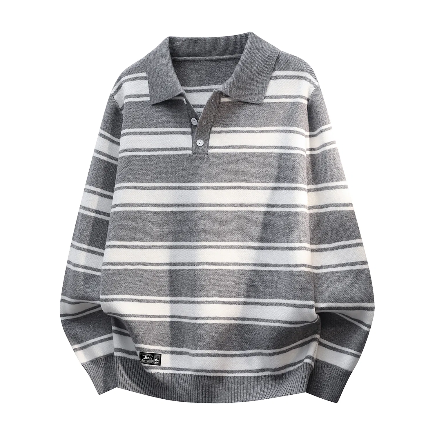 Детский джемпер-поло с воротником, модель Leisure Collection, Jeep, Light Gray