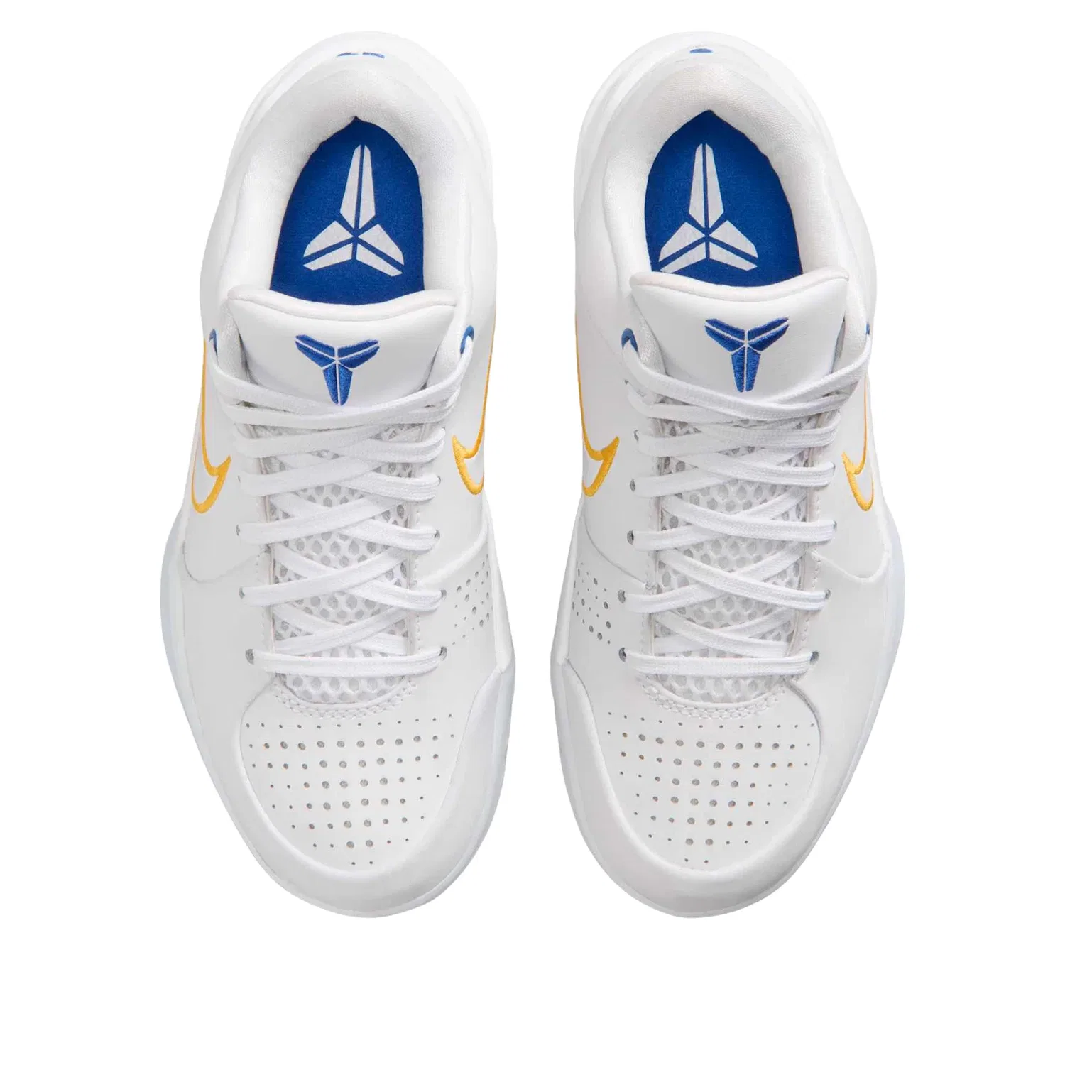 Детские кроссовки для баскетбола с низким верхом Nike Kobe 4 Draft Pack White Glacier Blue, белый — фото 4