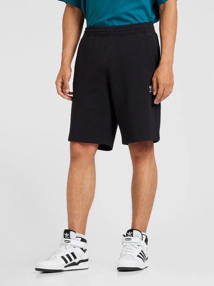 Шорты ADIDAS ORIGINALS Regular Pants 'Essentials Trefoil' черного цвета — фото 2