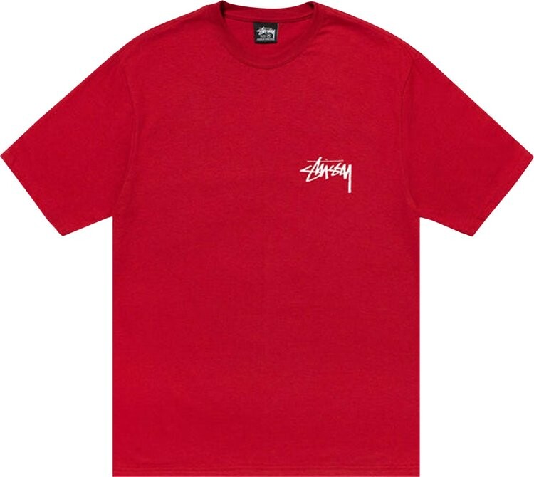 

Футболка Stussy Galaxy Tee 'Dark Red', красный