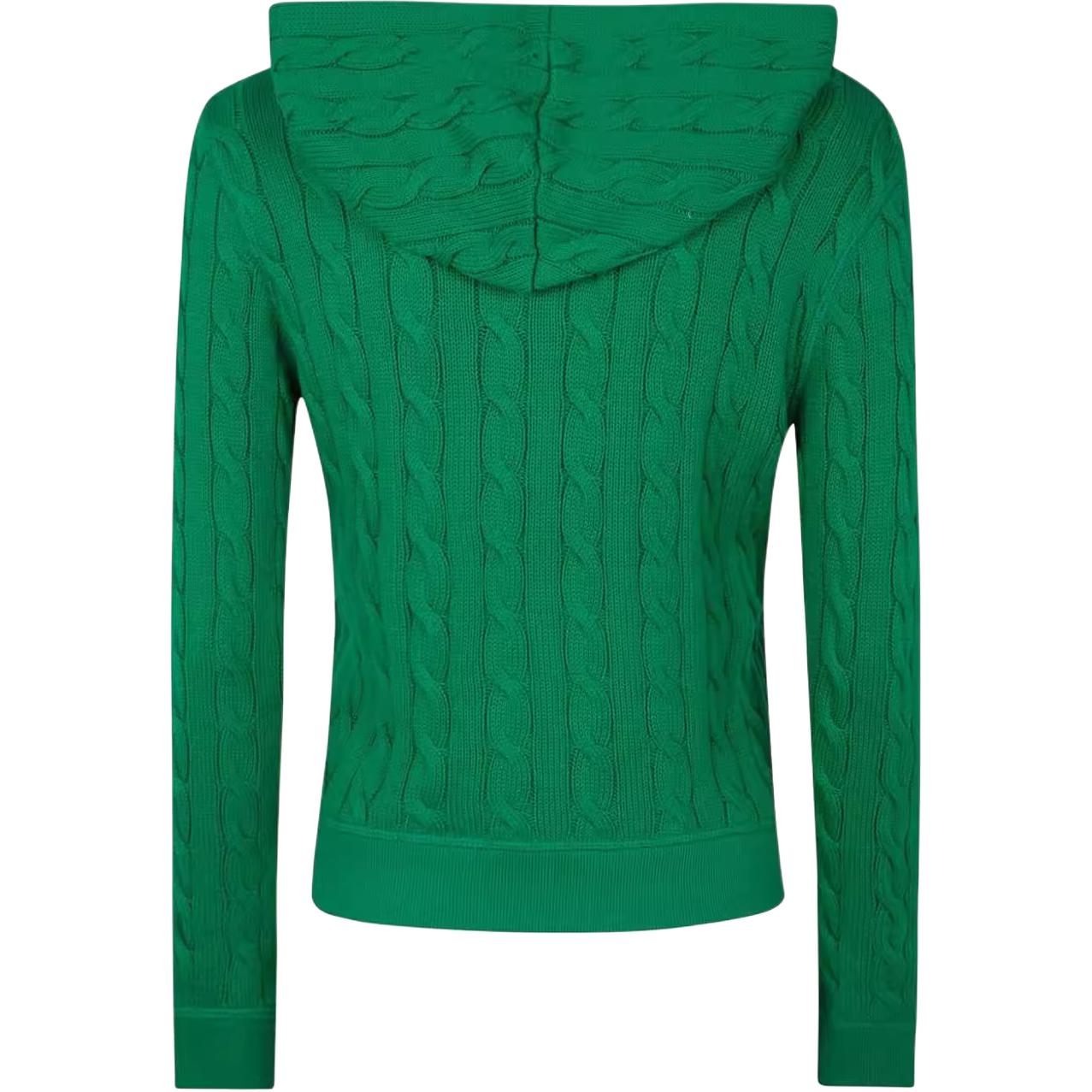 Кардиган с узором "косичка" Polo Ralph Lauren, зеленый — фото 3
