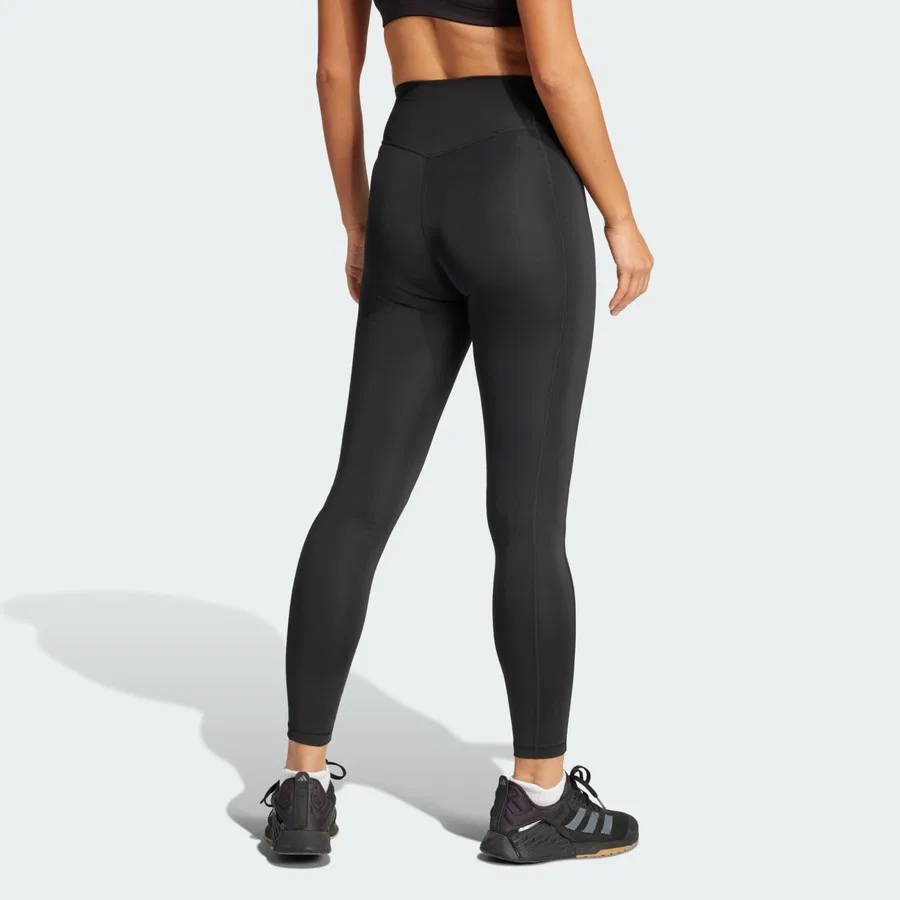 Леггинсы с длинным рукавом и карманом Optimé Stash 7/8 adidas, Черный — фото 2