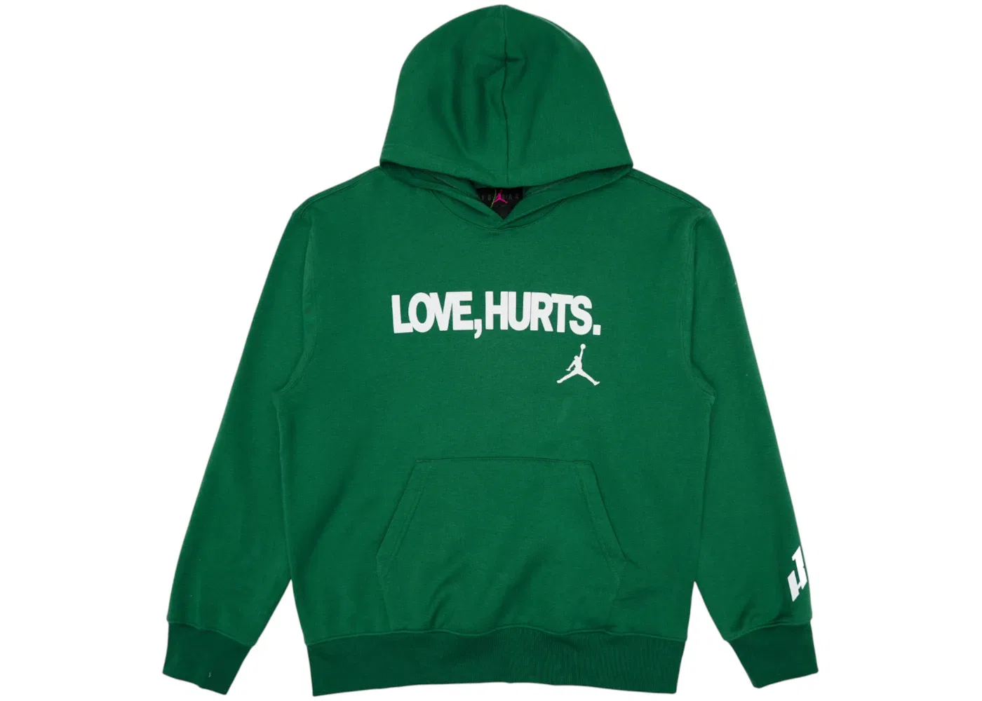 Мужская худи с принтом Jordan Fleece Love Hurts Jalen Hurts Hoodie, Kelly Green