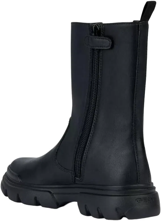 Детские ботинки для девочек на щиколотке Junette Girl Geox, Black — фото 3