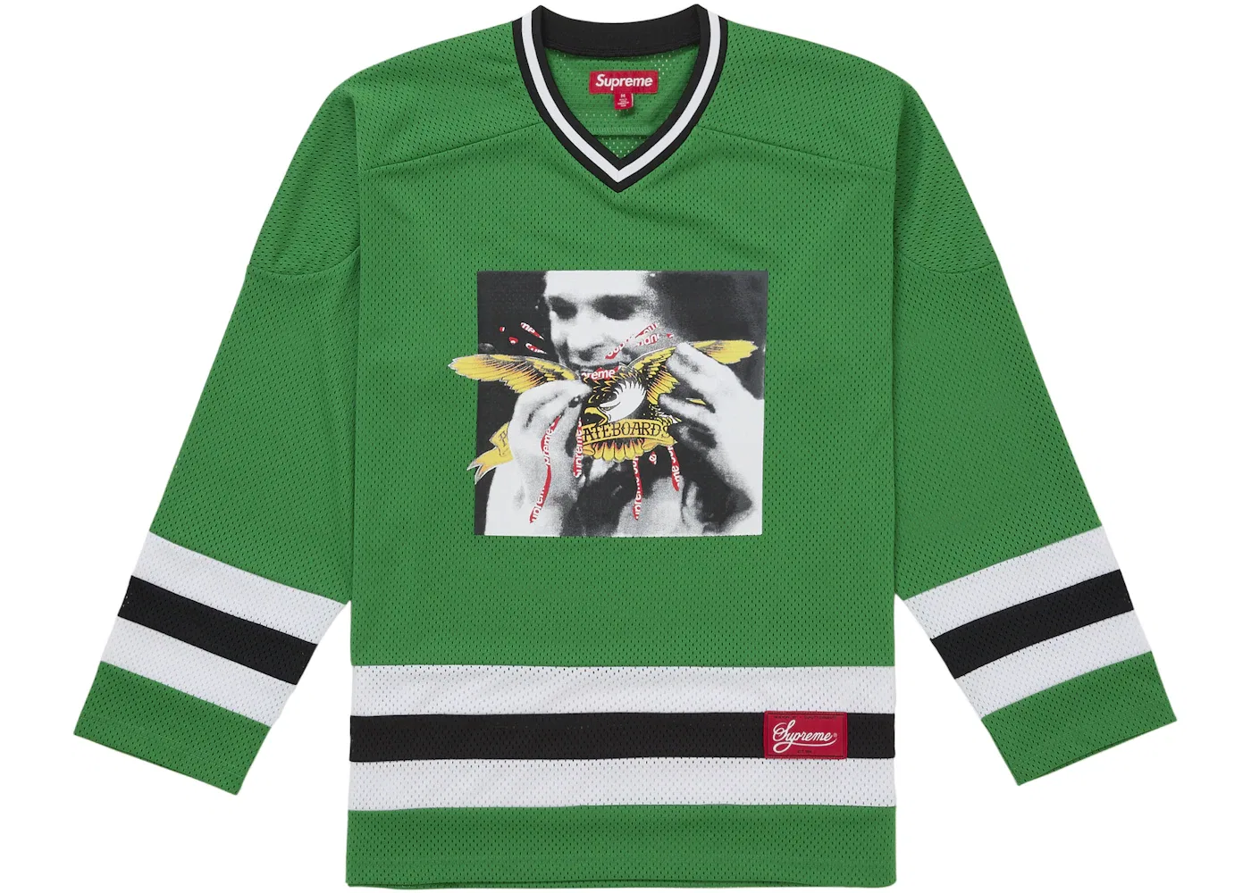 Мужская хоккейная джерси с принтом Antihero Ozzy Jersey Supreme, Green