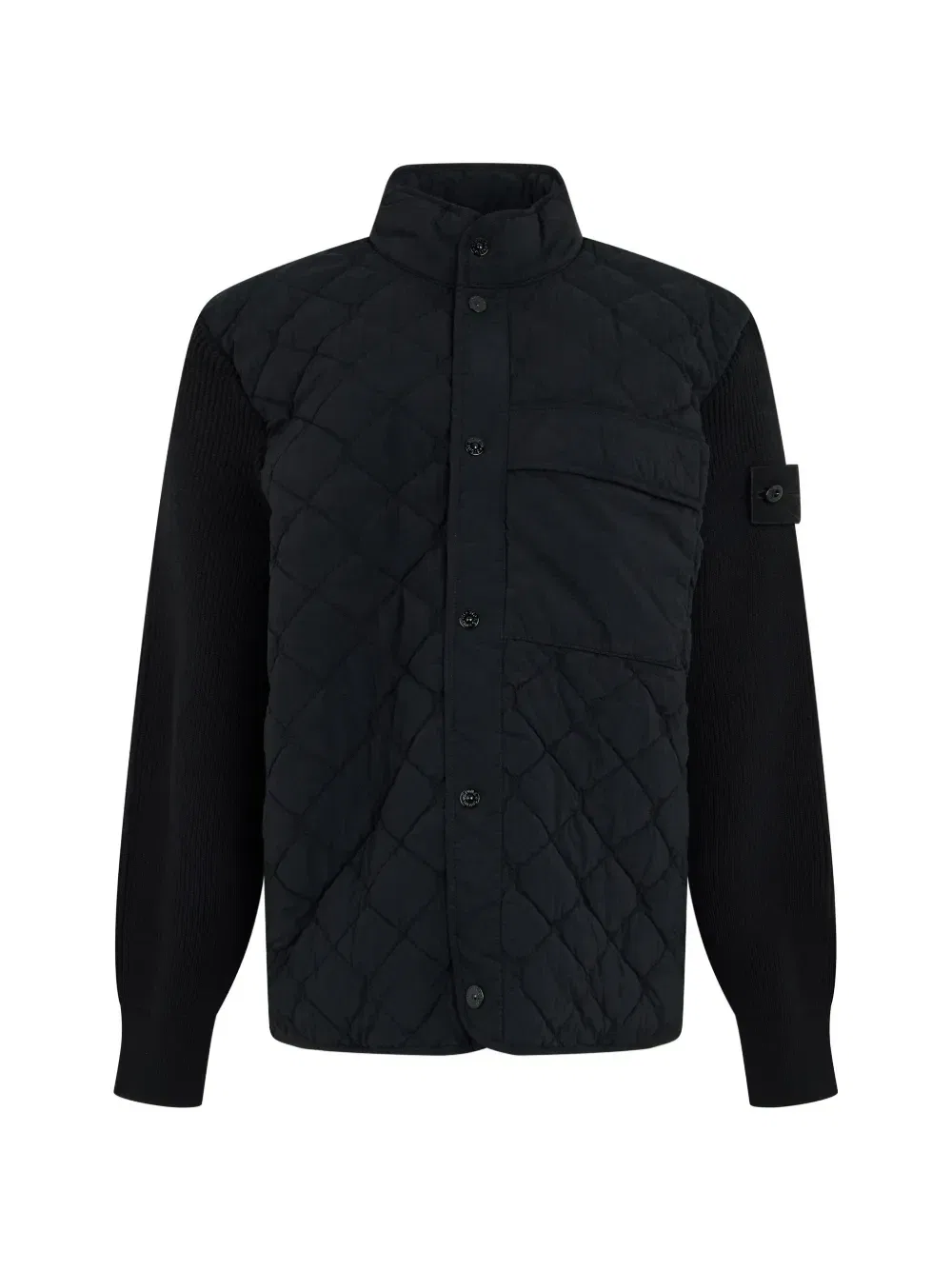 4100016 нейлоновая куртка Smerigliato_S.I. Ghost Stone Island, черный