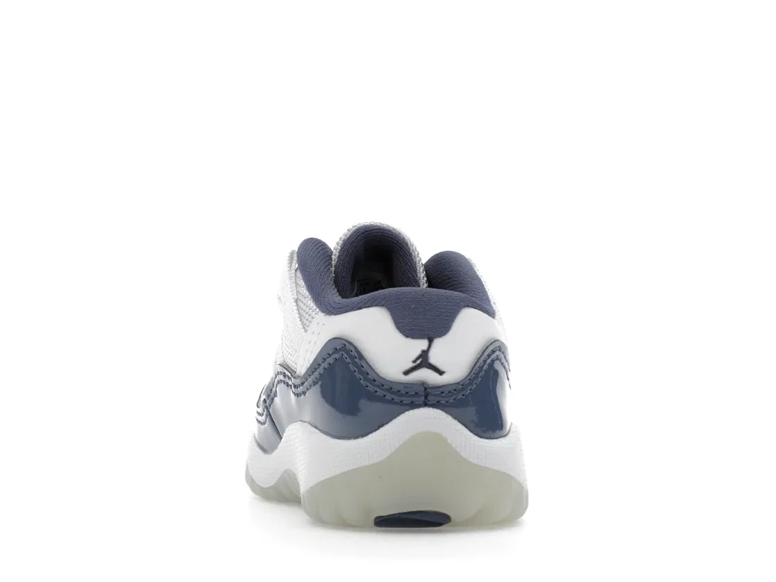 Детские кроссовки Lifestyle Jordan 11 Retro Low, White/Midnight Navy/Diffused Blue/Football Grey — фото 4