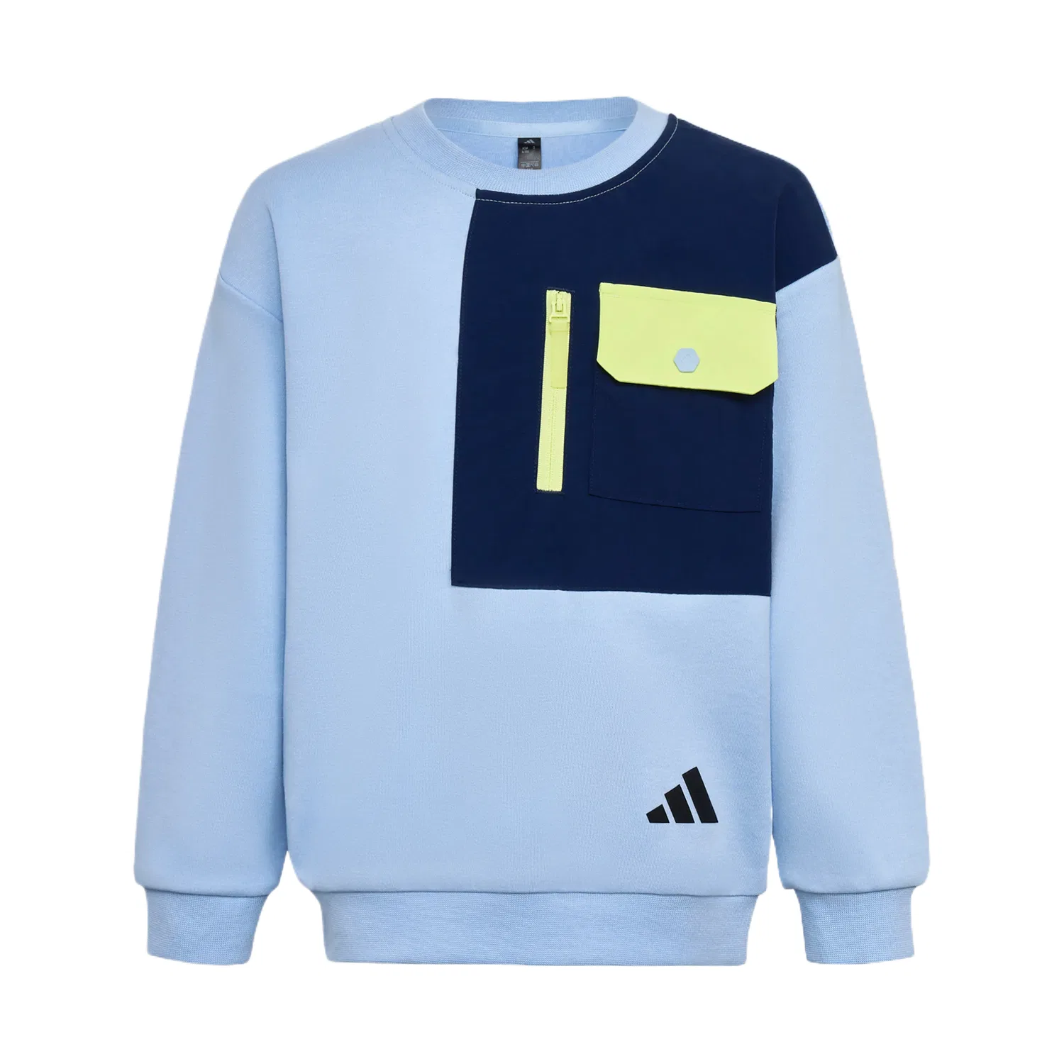 Детский свитшот с круглым вырезом Adidas, Color Blue