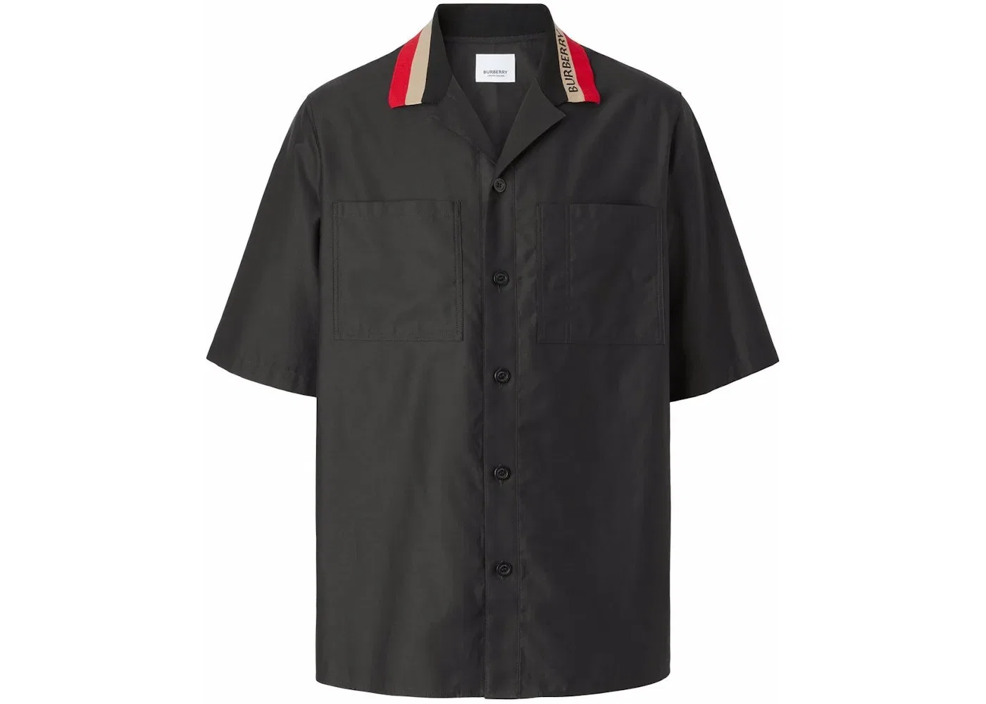 Мужская рубашка с воротником Burberry Icon Collar Shirt Burberry, Black/Red/Beige