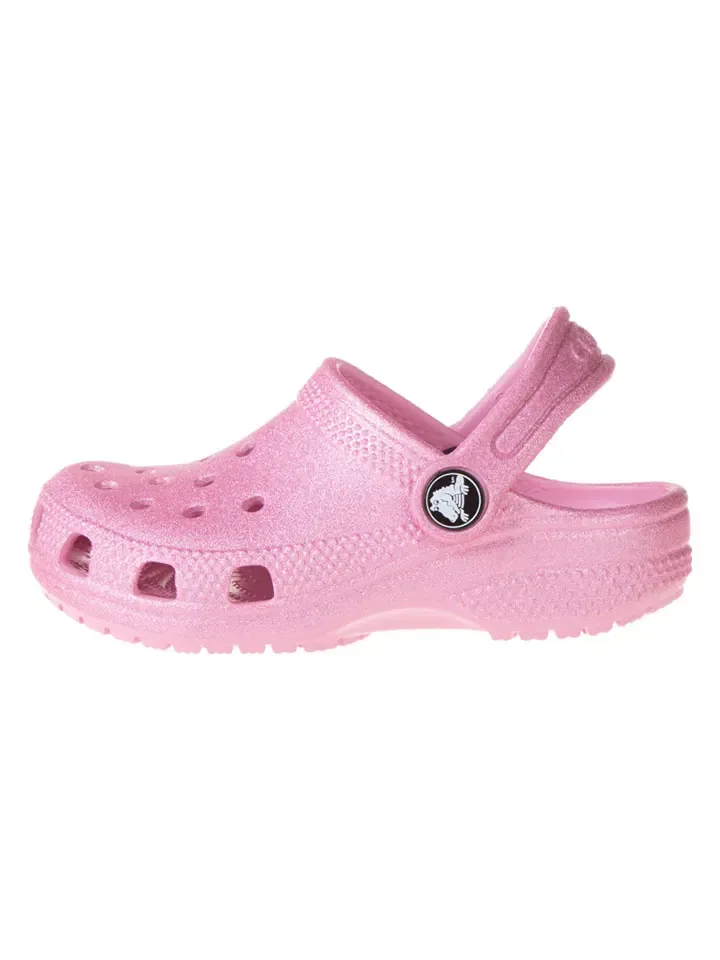 Сабо Classic Glitter Crocs, розовый
