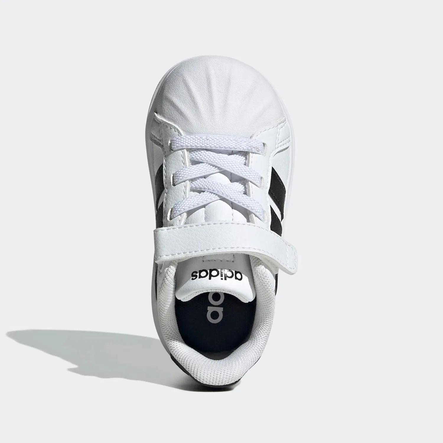 Детские кроссовки с мыском из резины Adidas Sportswear, Cloud White/Core Black — фото 4
