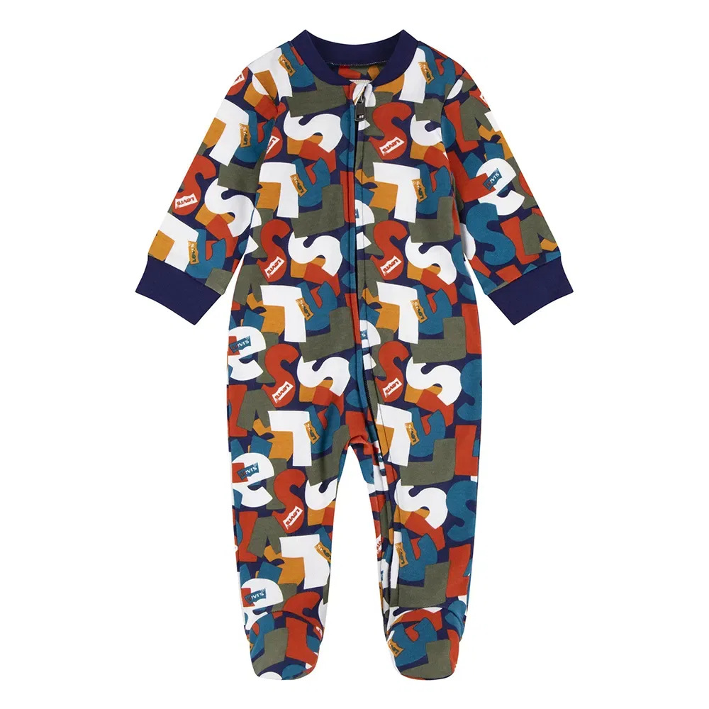 Детский комбинезон с длинным рукавом Jumbled Footed Levi's, Multicolor