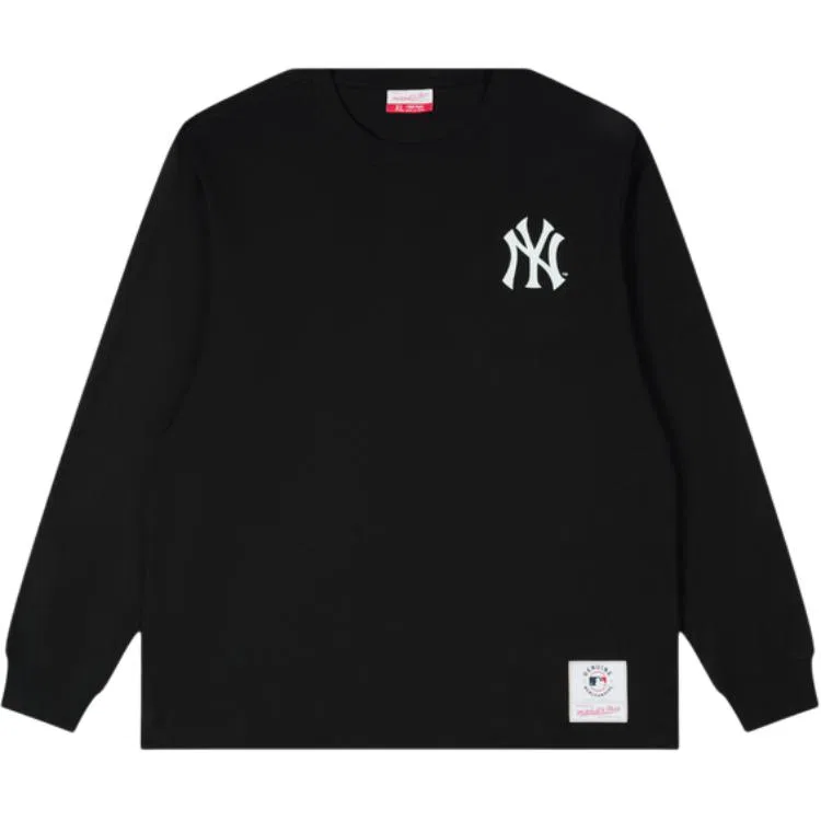 Детская футболка с круглым вырезом New York Yankees White Mitchell Ness — фото 4