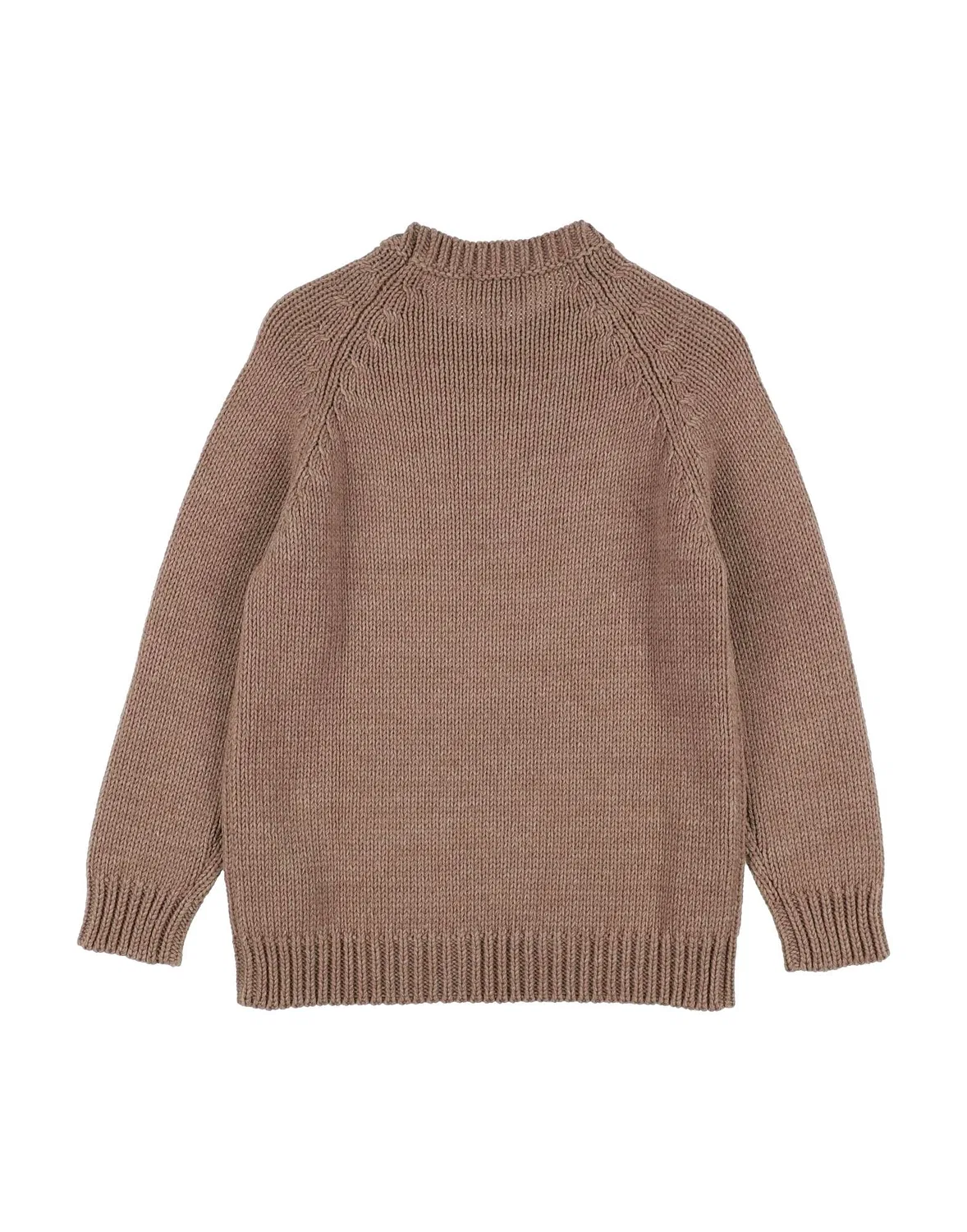 Детский свитер с интарсией Intarsia-Knit Giorgio Armani, хаки — фото 2