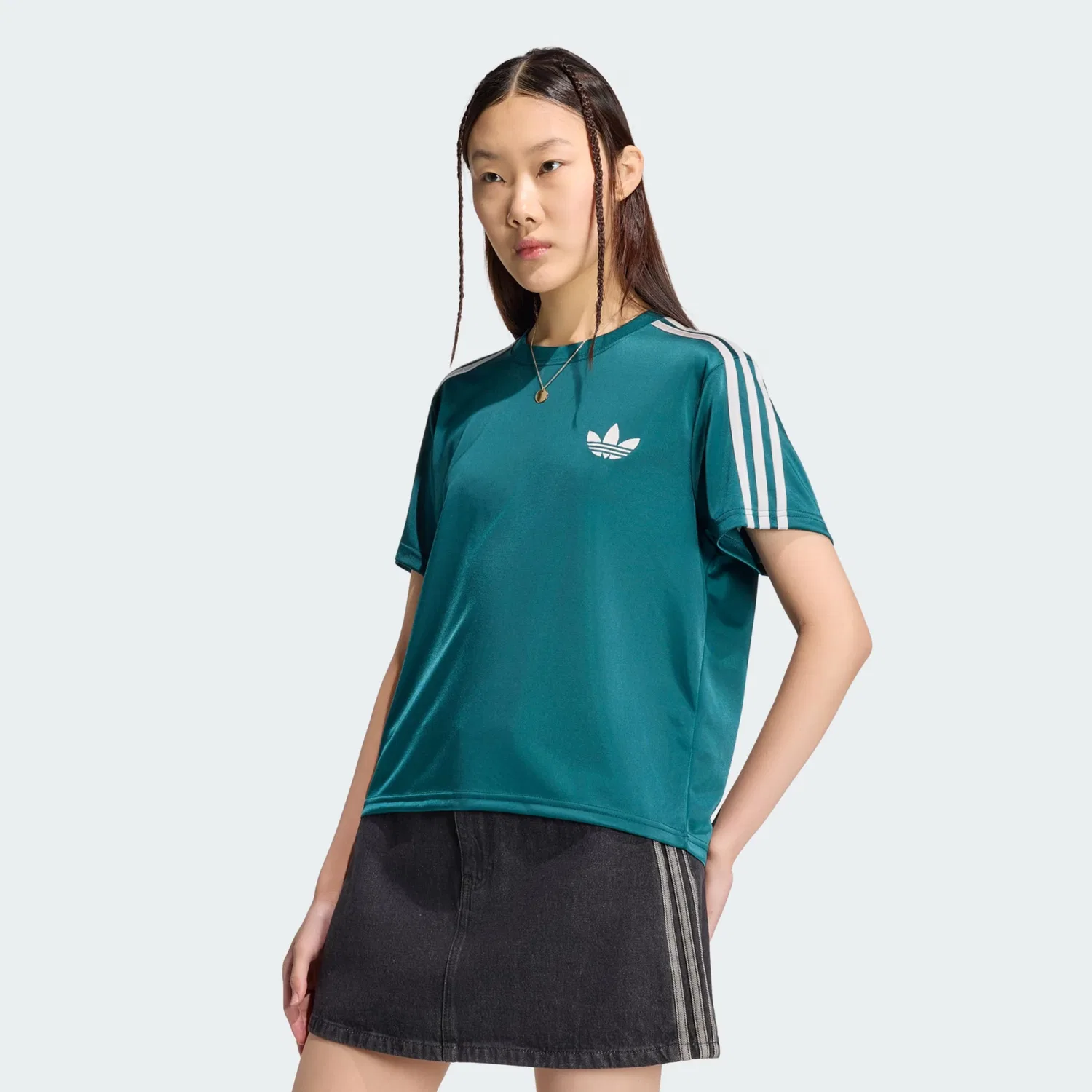 Футболка Adidas Originals Firebird цвета Бетон — фото 2
