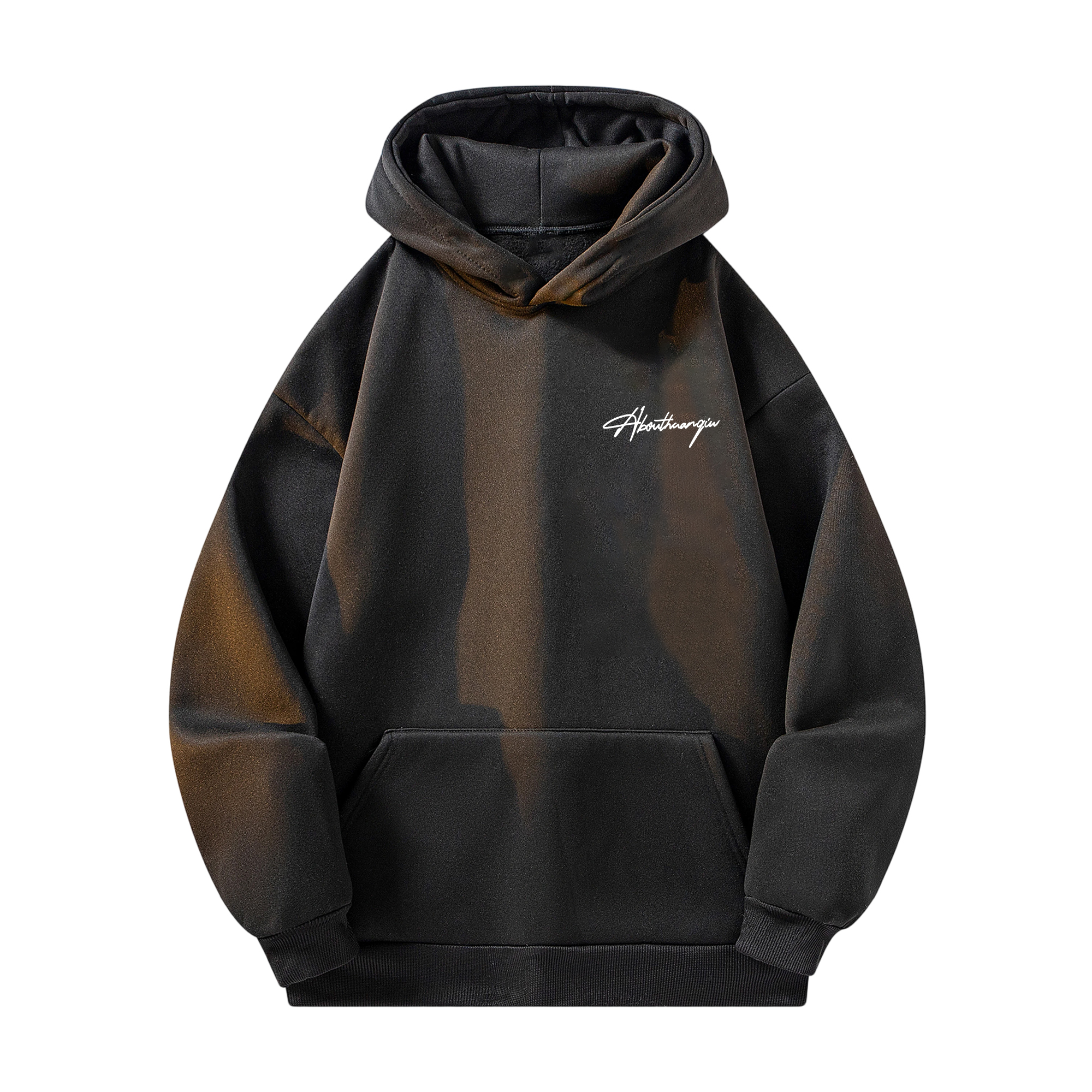 

Толстовка Unisex Hooded Thickened Heavyweight HUANQIU, черный (no drawstring fleece-lined)