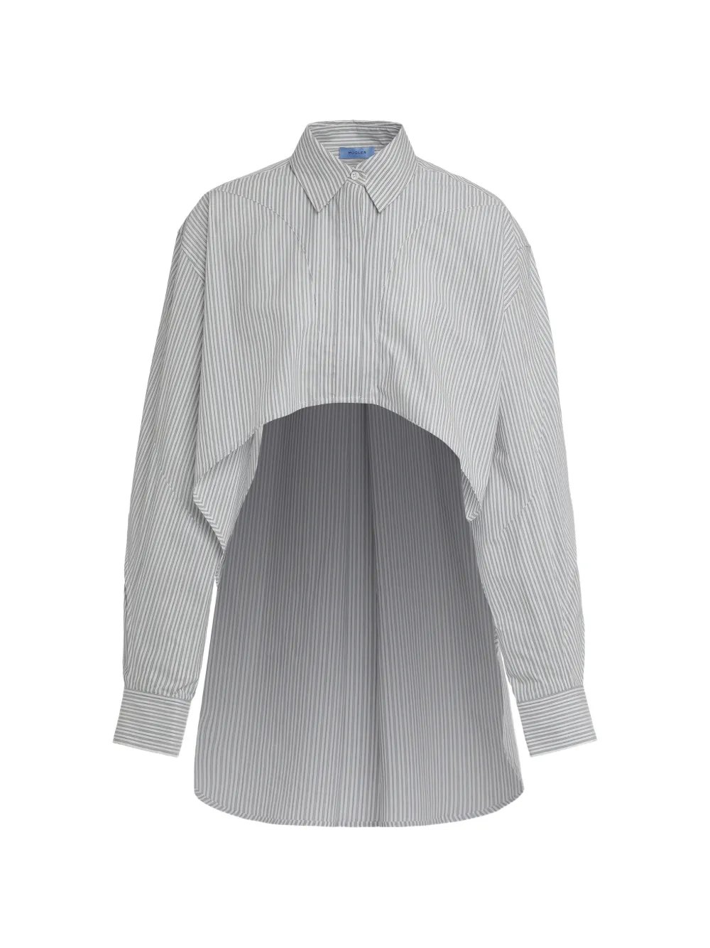 

Полосатая рубашка Mugler, белый