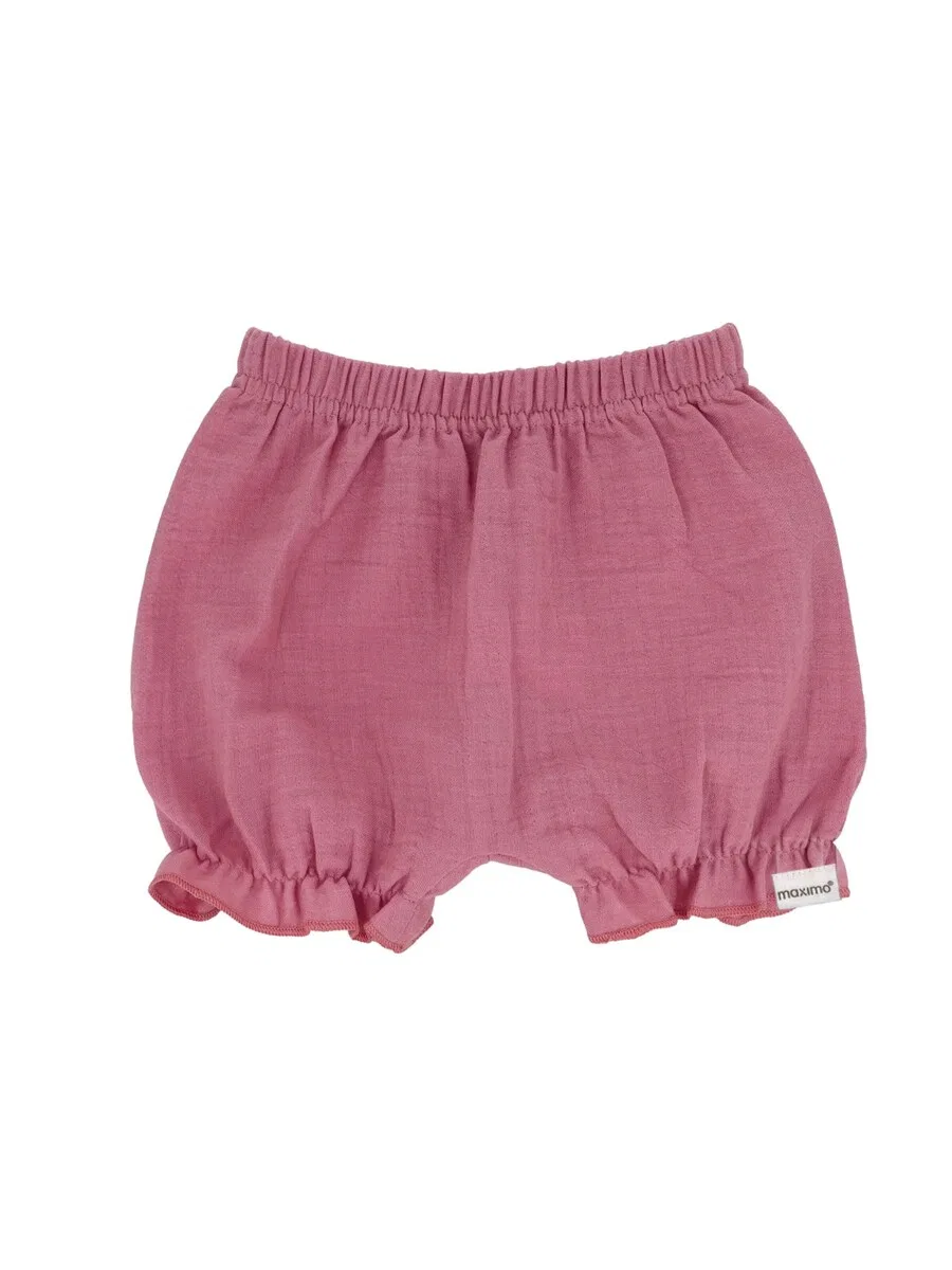 Брюки MAXIMO Regular Pants 'GOTS BABY GIRL-Pumphose Musselinstoff' красного цвета