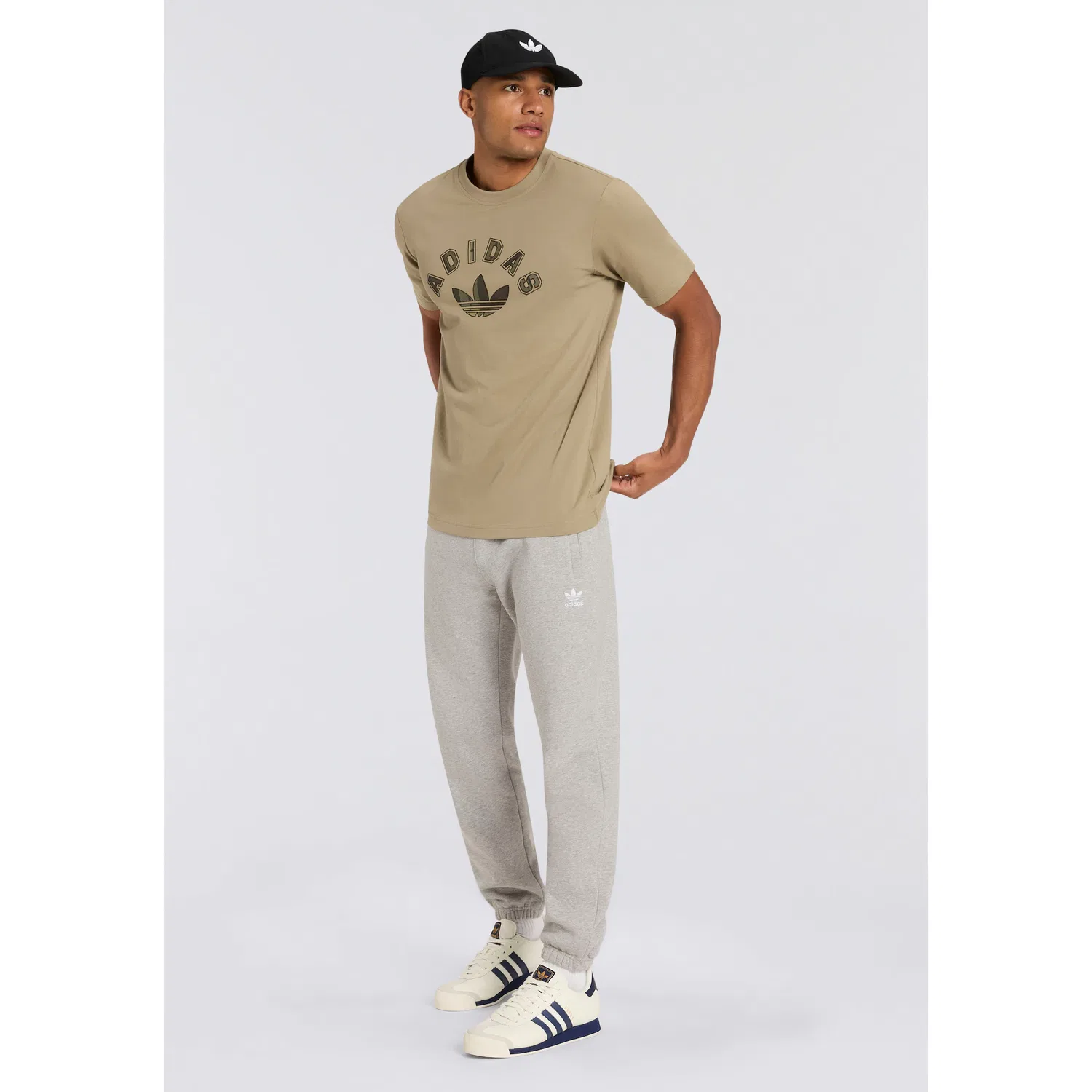 Мужская футболка с принтом в клетку Adidas Originals, Orbit Green