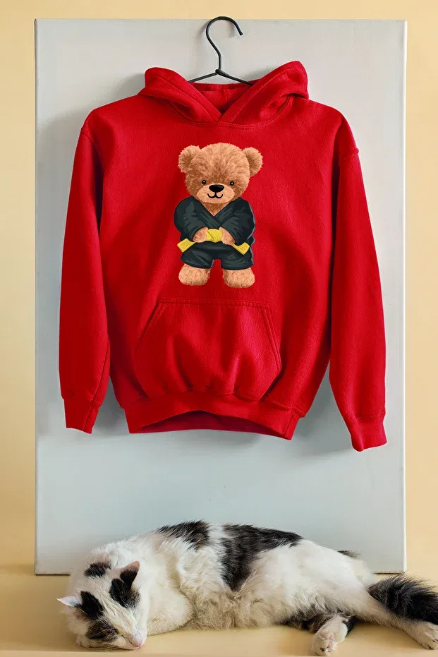 Детские свитшот для мальчиков с принтом oversize Adabebek, Red
