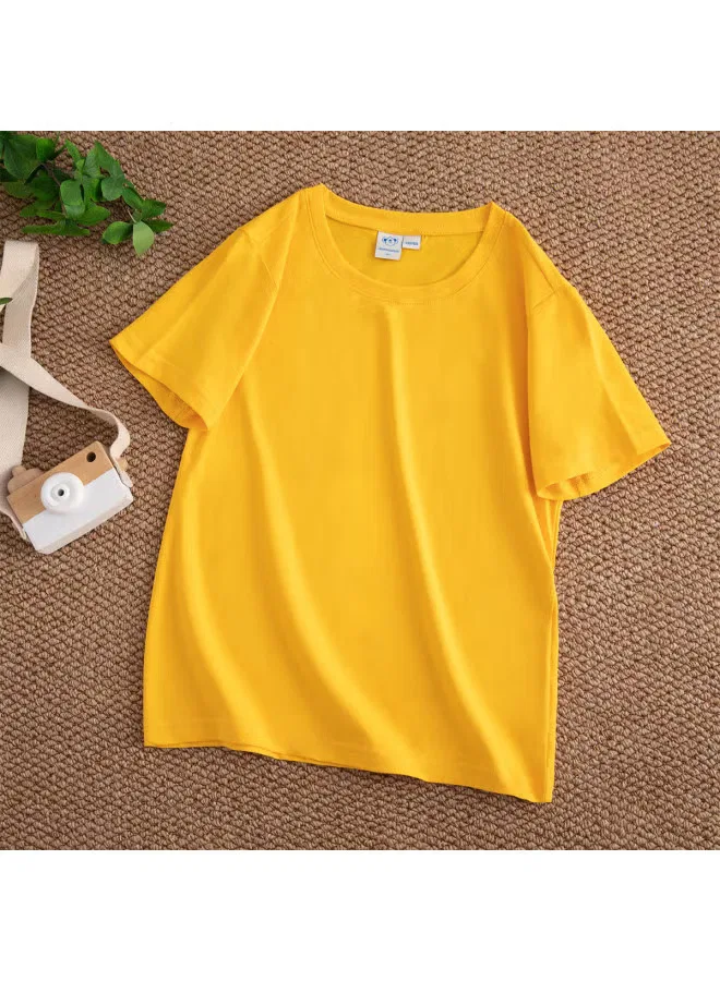 Футболка с коротким рукавом, хлопковый микс, Jeanswest, оранжево-желтый — фото 2