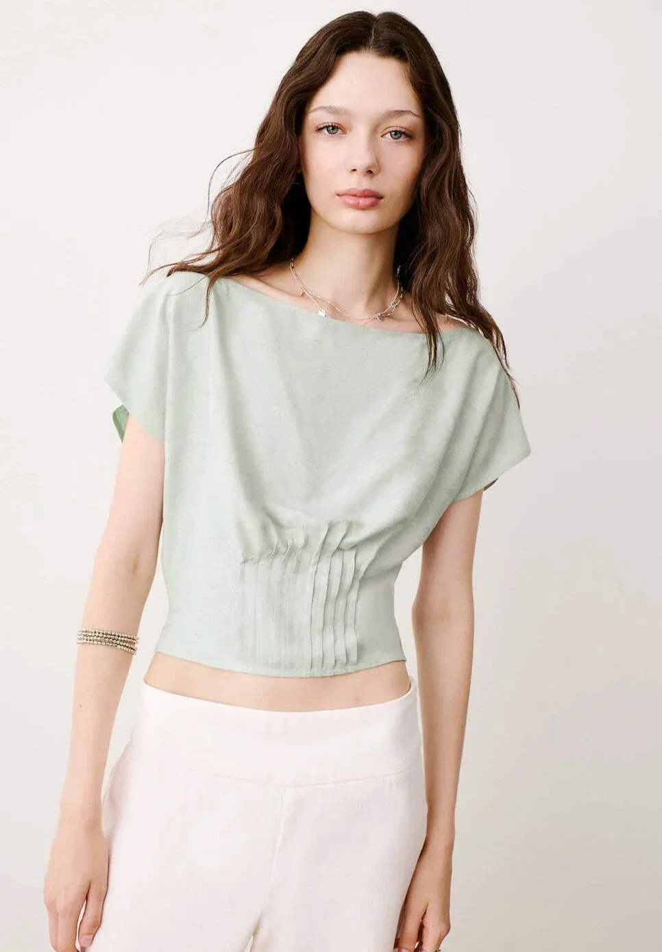 Подростковая - блузка Mango Kids, Mint — фото 2