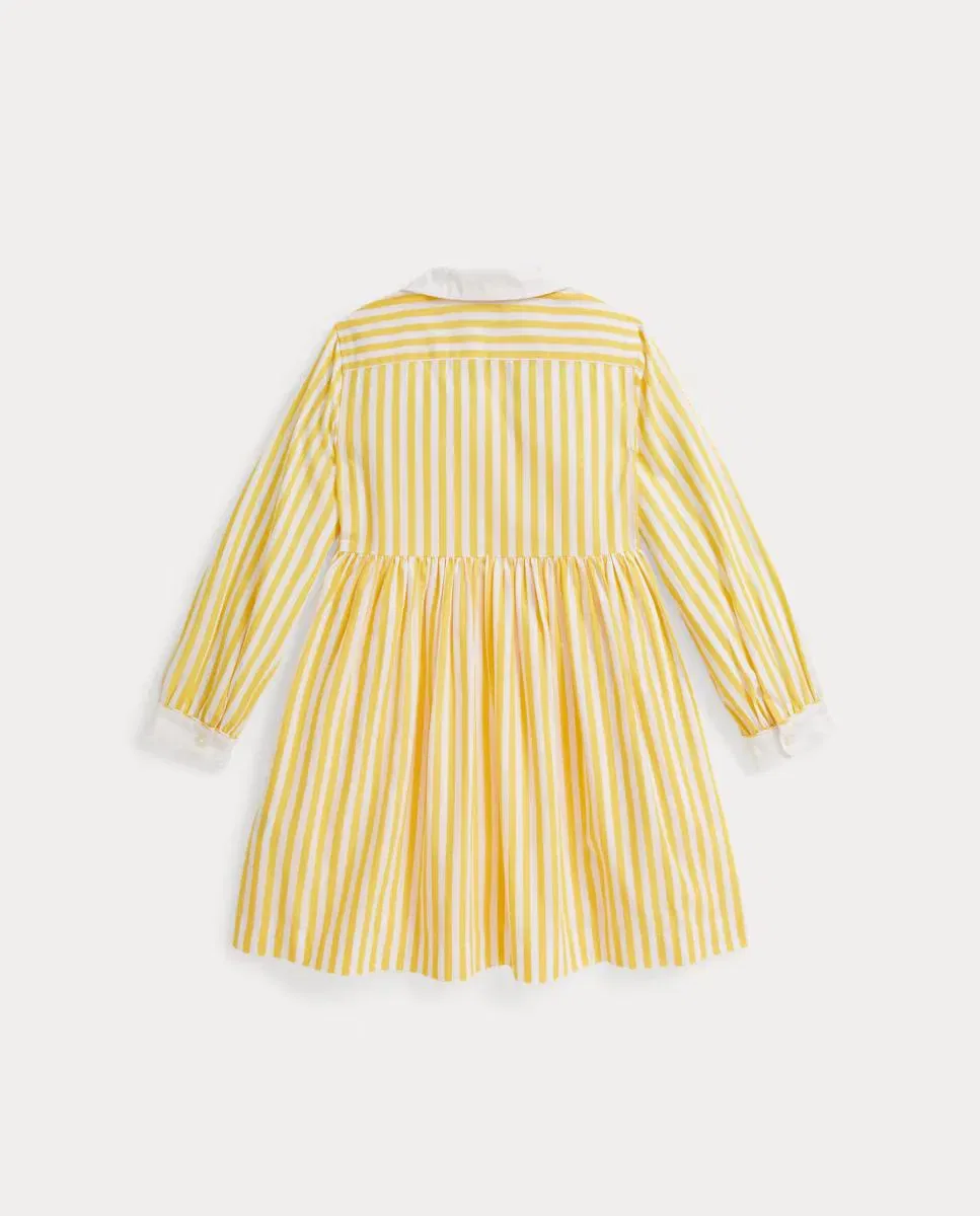 Детское платье-рубашка для девочек хлопковое Polo Ralph Lauren, Amarillo — фото 2