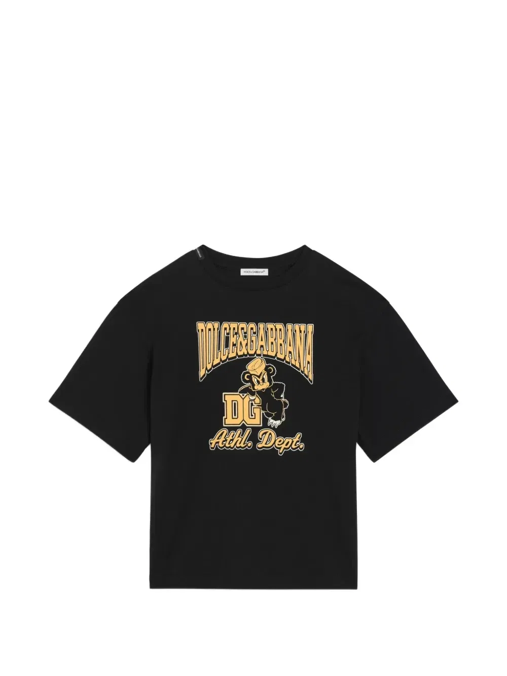 Футболка из хлопка с логотипом Dolce & Gabbana Kids, синий