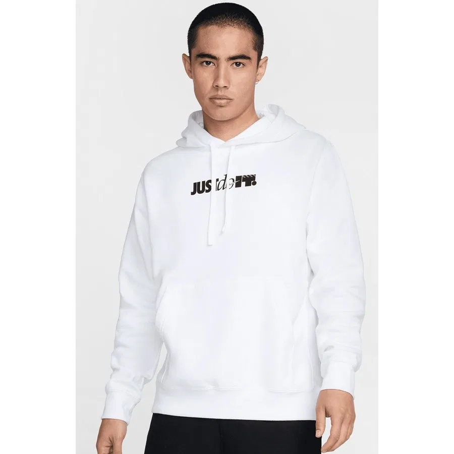 Худи с капюшоном и принтом Club Pull Over Big Logo Graphic Nike, Белый — фото 2