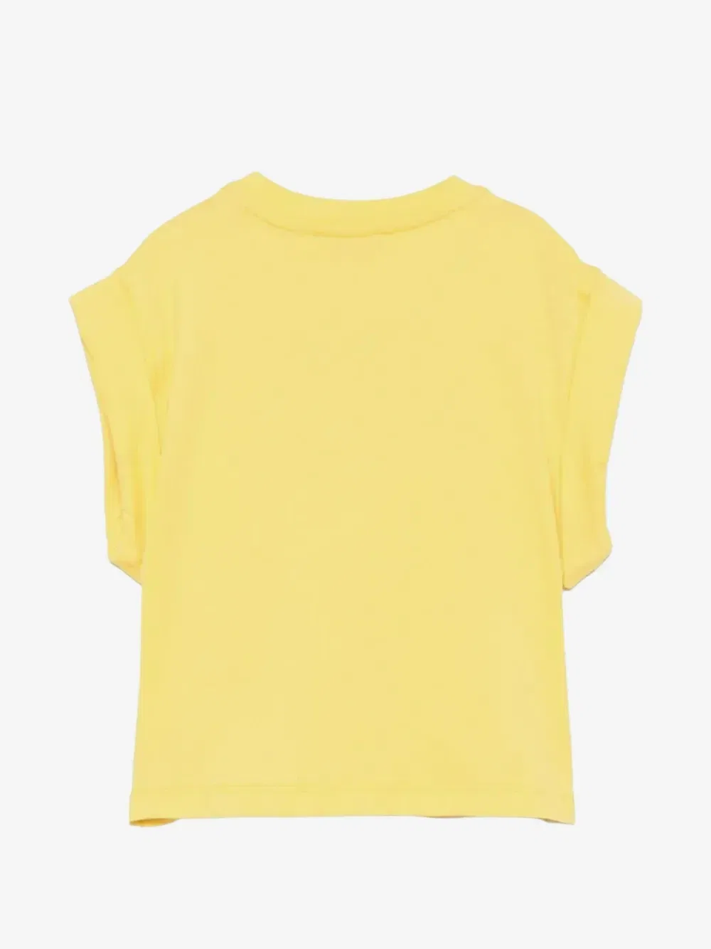 Декорированная футболка с рукавами кап MSGM Kids, желтый — фото 2