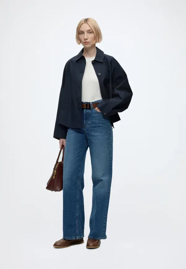 Куртка из хлопка и полиамида Cotton short jacket Tommy Hilfiger, Dark Night темно-синий — фото 2