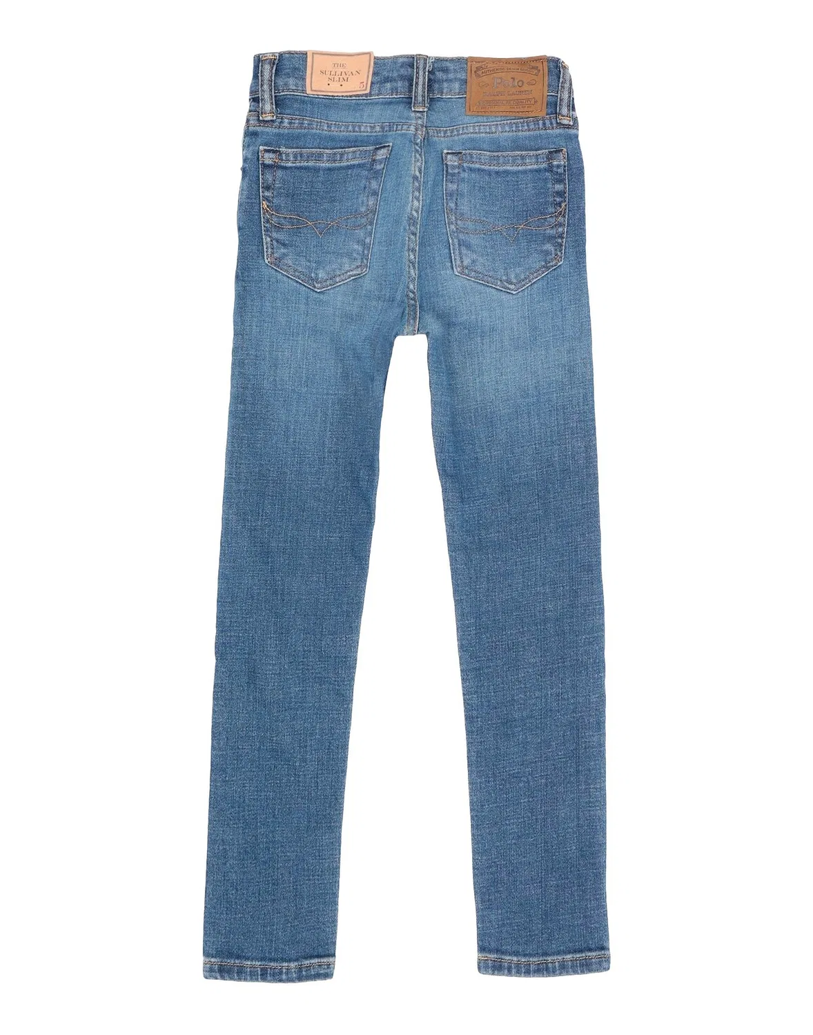 Детские джинсы для мальчиков с брендовым логотипом Sullivan Slim Stretch Jean Polo Ralph Lauren, синий — фото 2