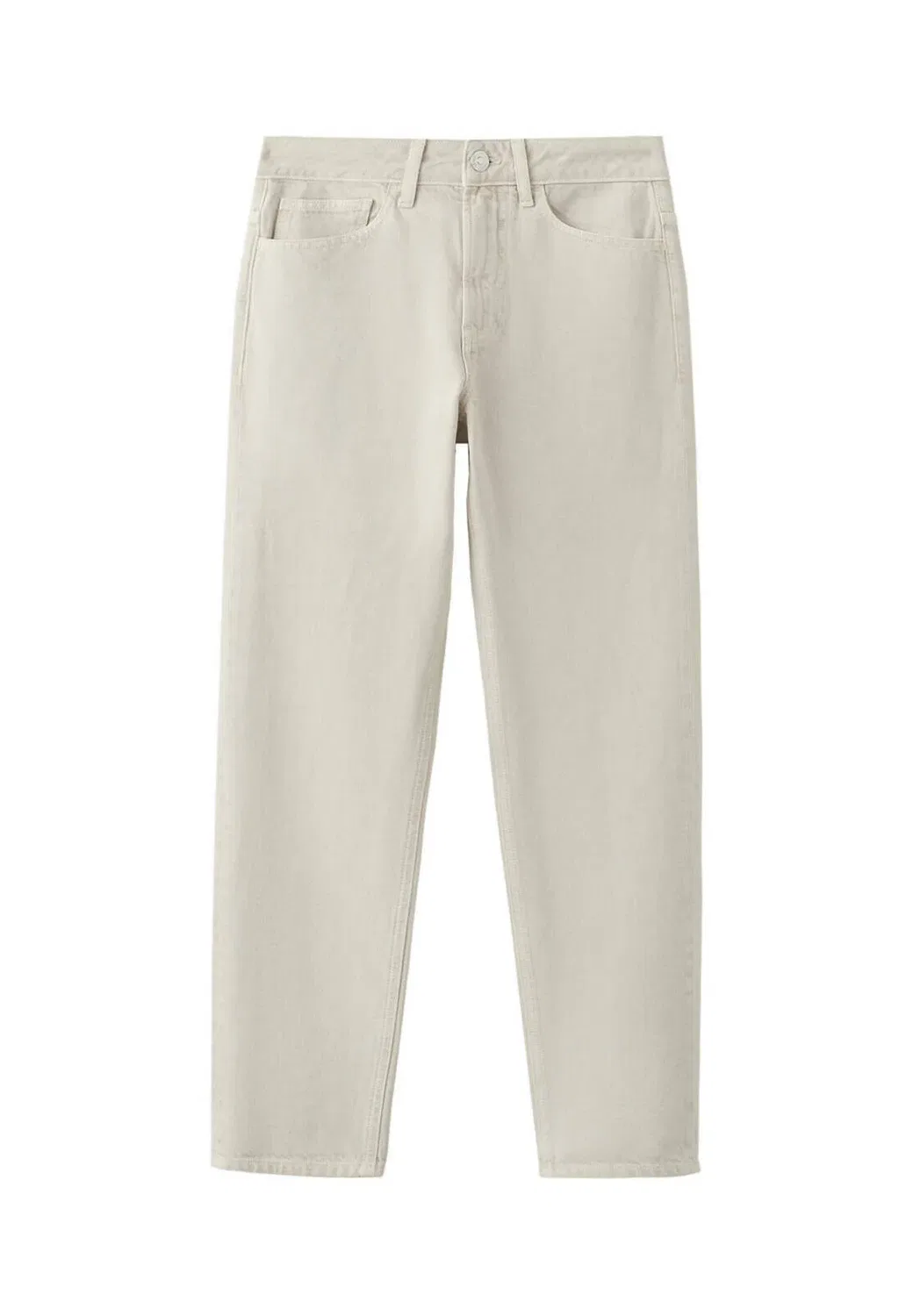 Подростковые джинсы свободного кроя Mango Kids, Open Beige — фото 4