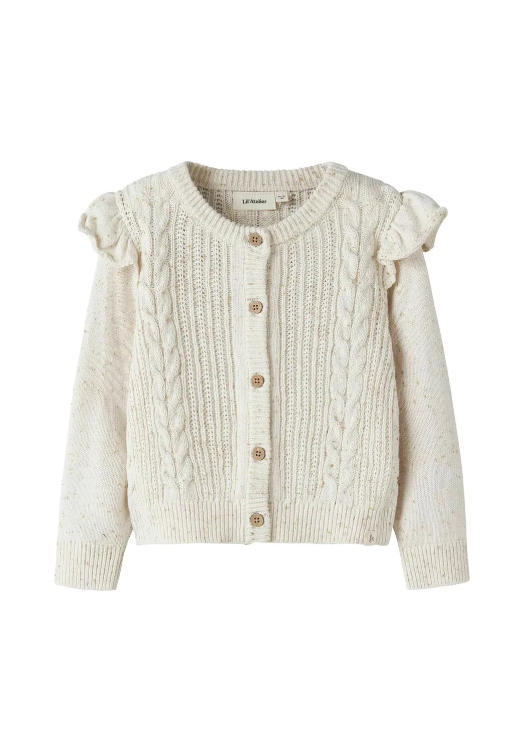 Вязаный кардиган прямого кроя - кардиган Lil' Atelier, Turtledove