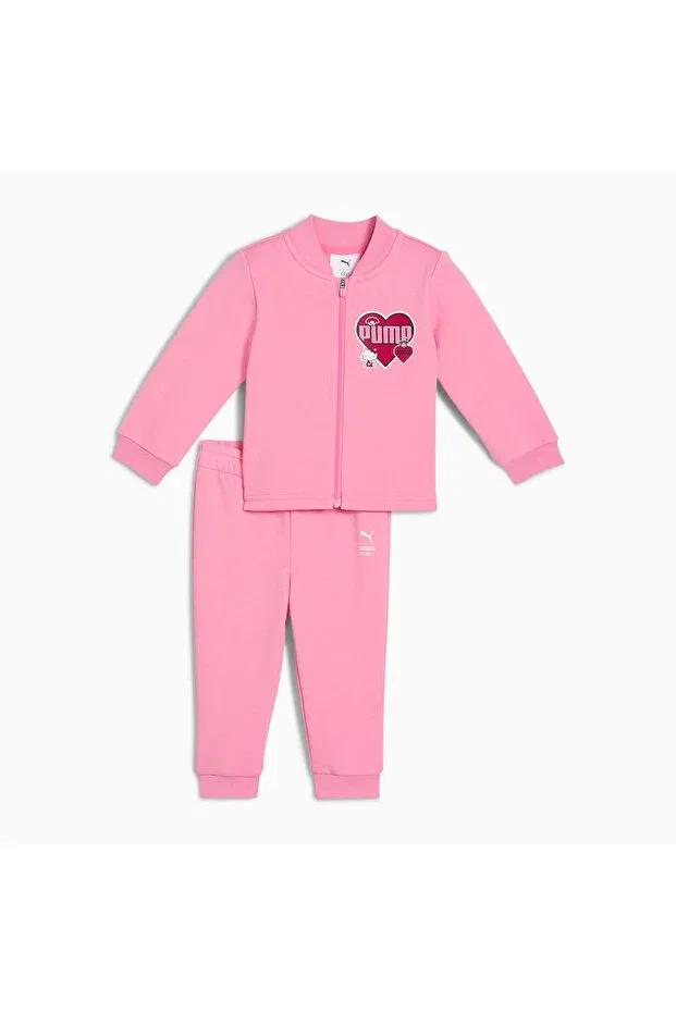 Детский спортивный комплект для девочек без принта Hello kitty friends baby pink tracksuit set Puma, Pink