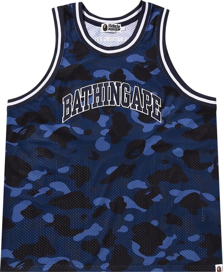

Топ BAPE Color Camo Basketball Tank Top 'Navy', синий