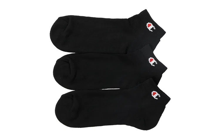 Детские носки-невидимки, комплект из 3 пар, Champion, Black